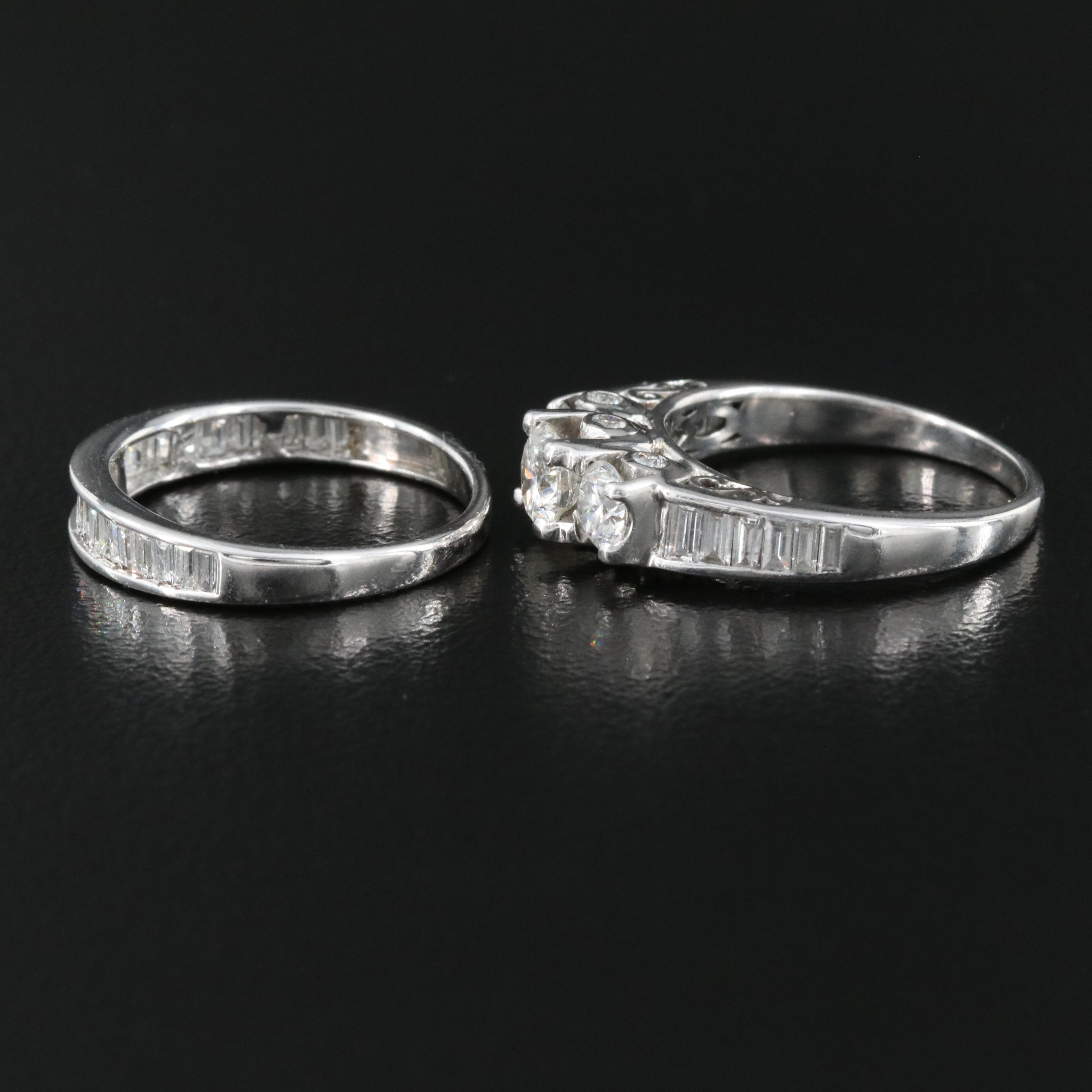 14K 1.95 CTW Diamond Ring and Band