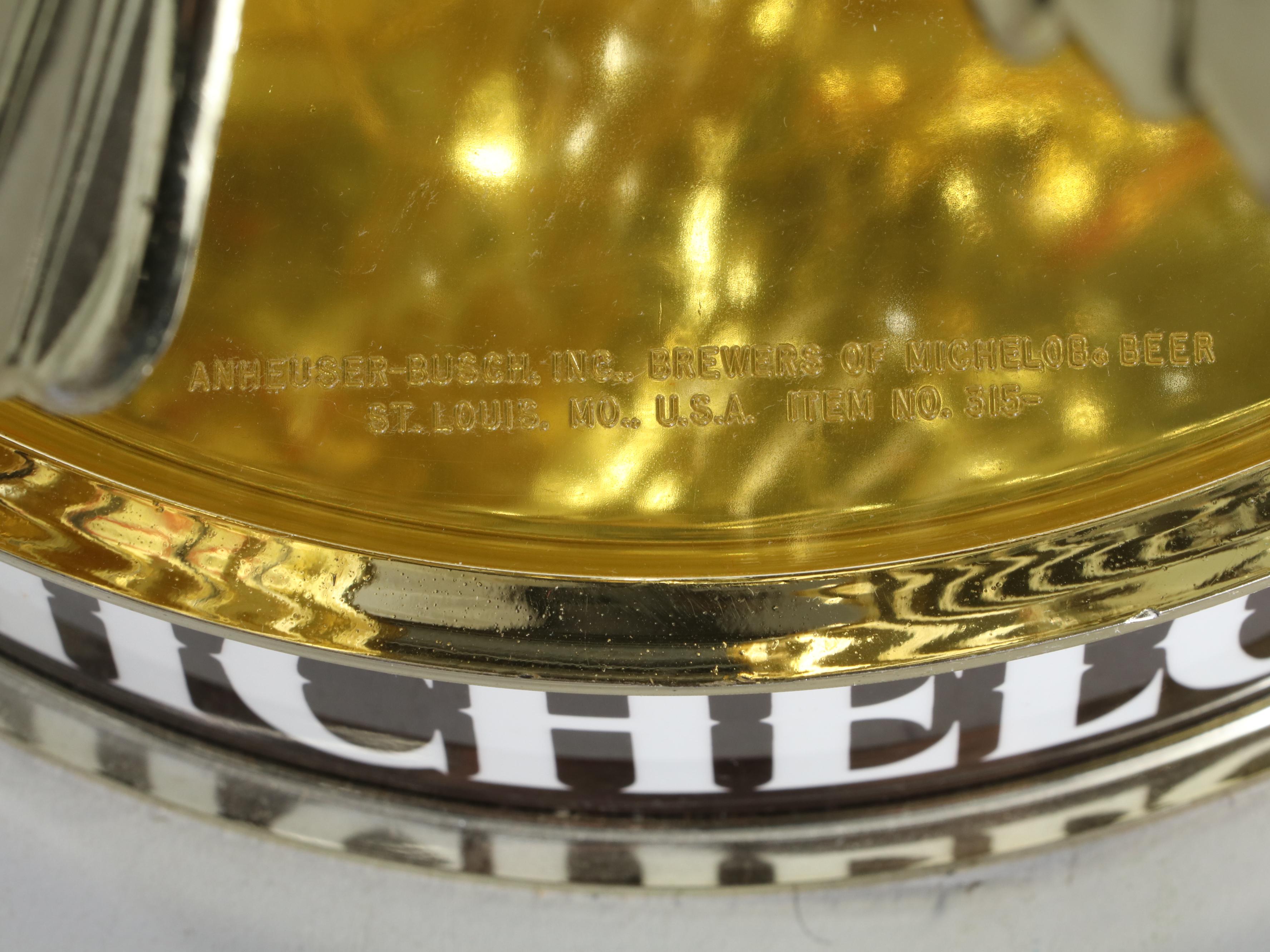 Anheuser-Busch Michelob Ultra Rotating Eagle Bar Ceiling Lamp, Late 20th C.