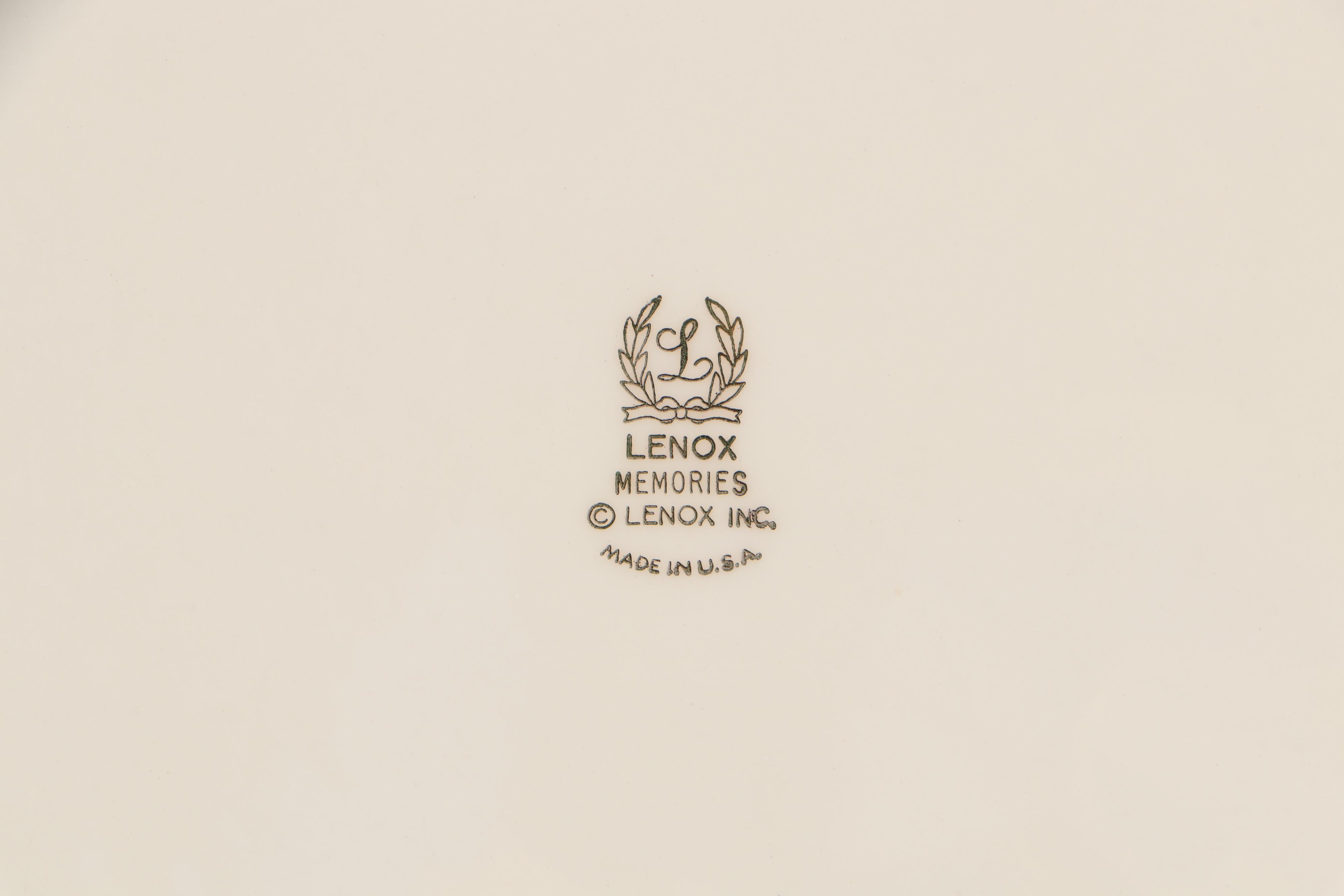 Lenox "Memories" Bone China Dinnerware, 1979-1983