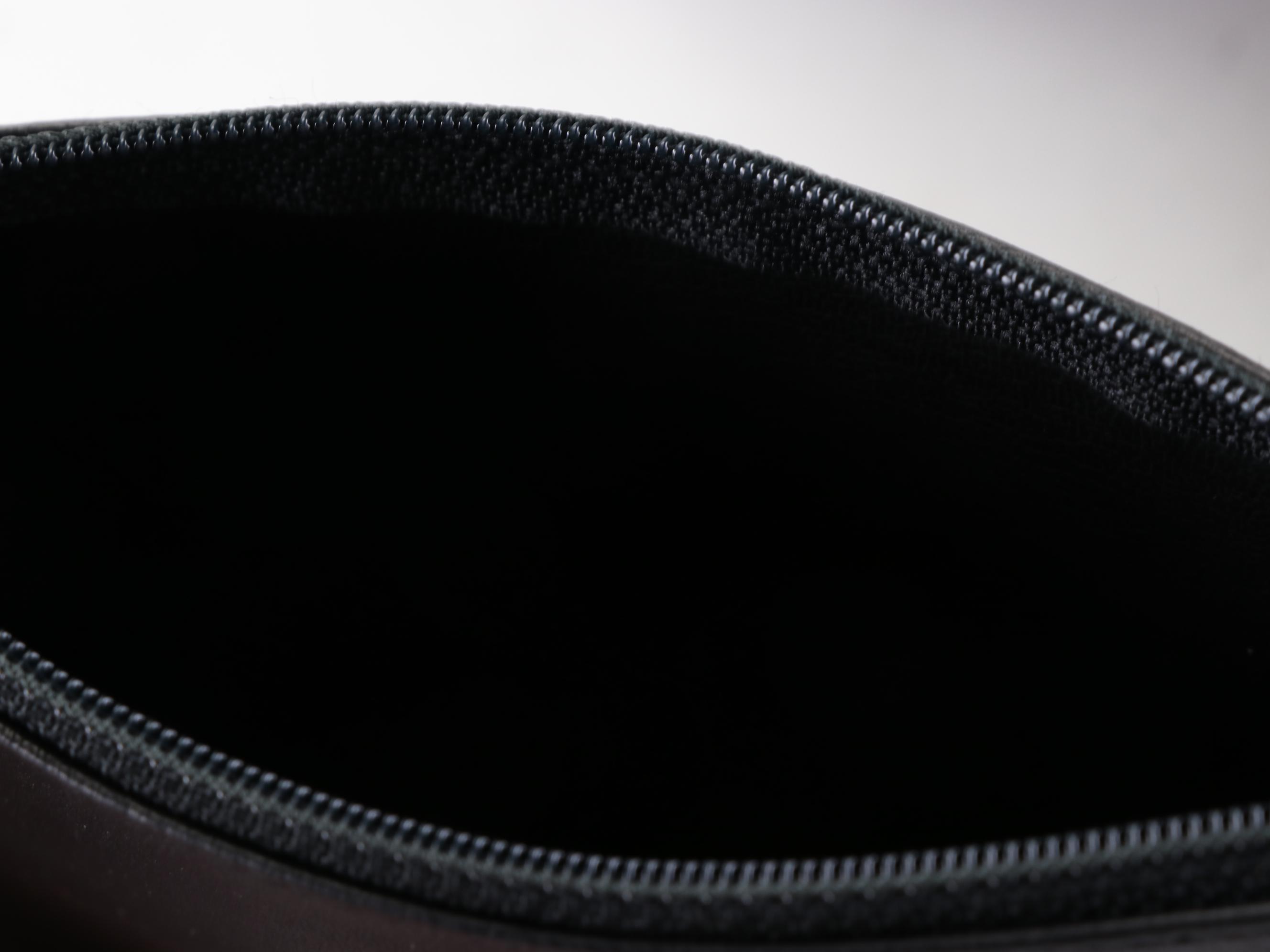 Chanel CC Drawstring Bucket Bag in Black Leather with Zip Pouch