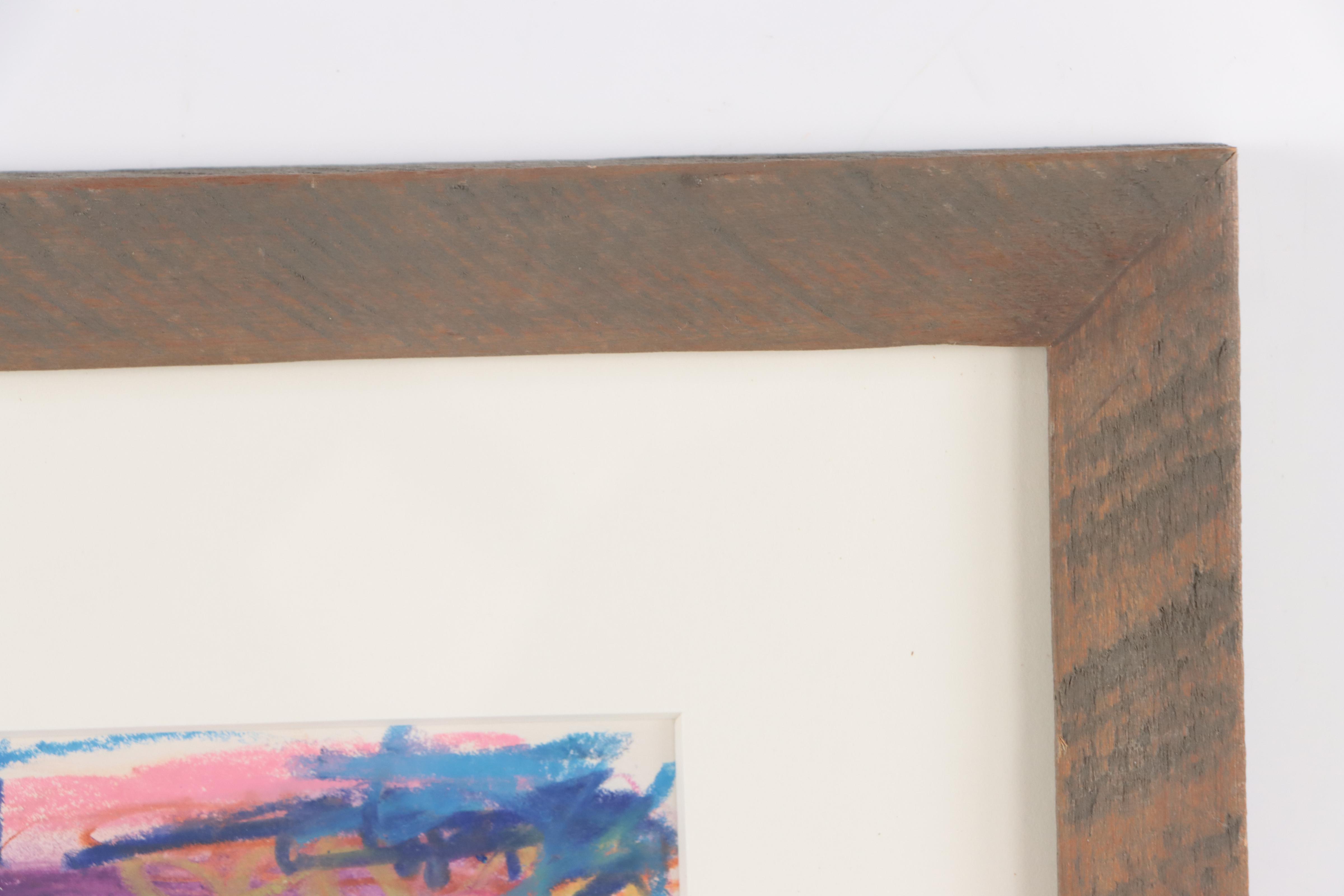 Paul Chidlaw Expressionist Pastel Drawing