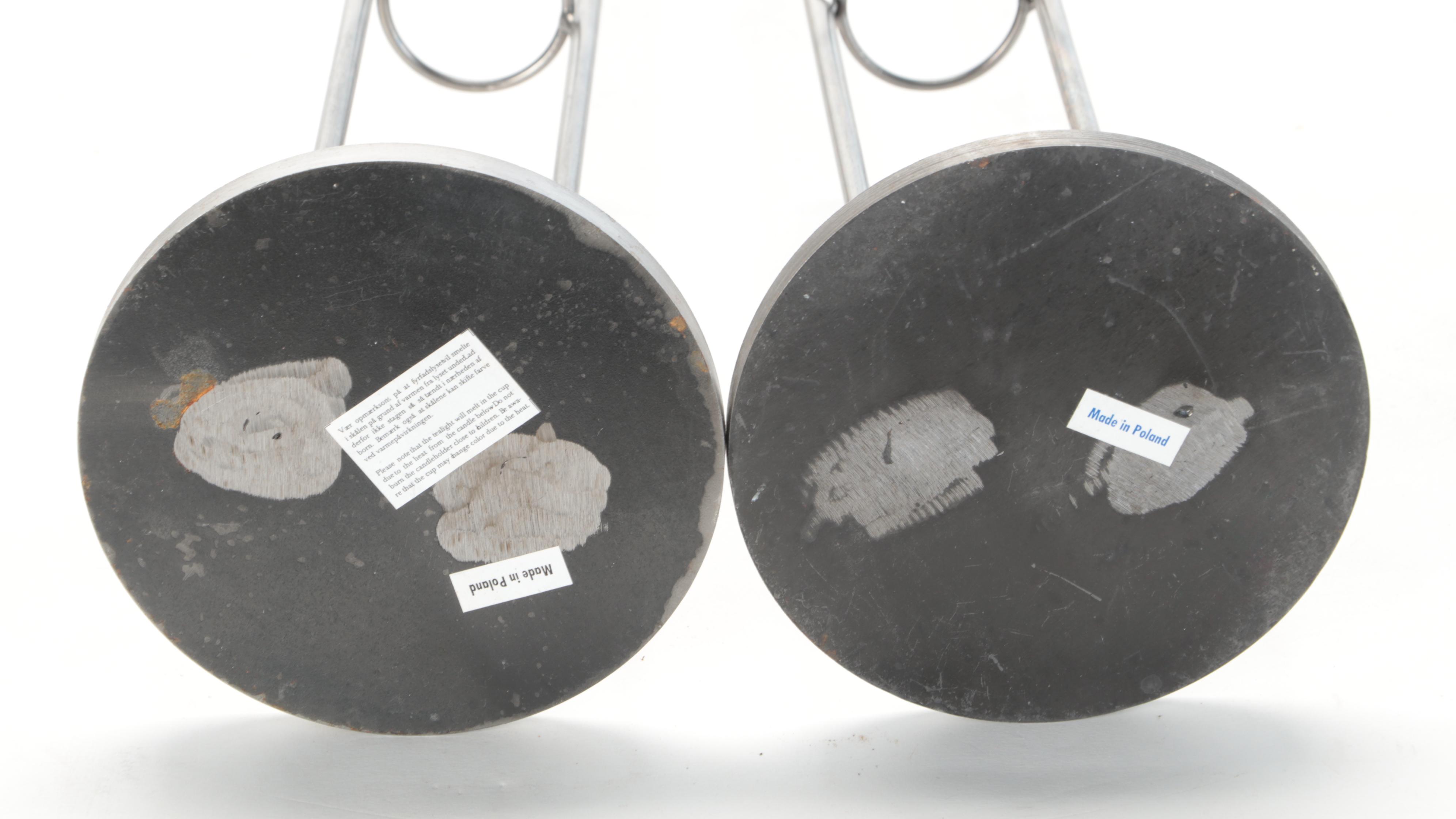 Floor Standing Copper and Metal Candle Holders