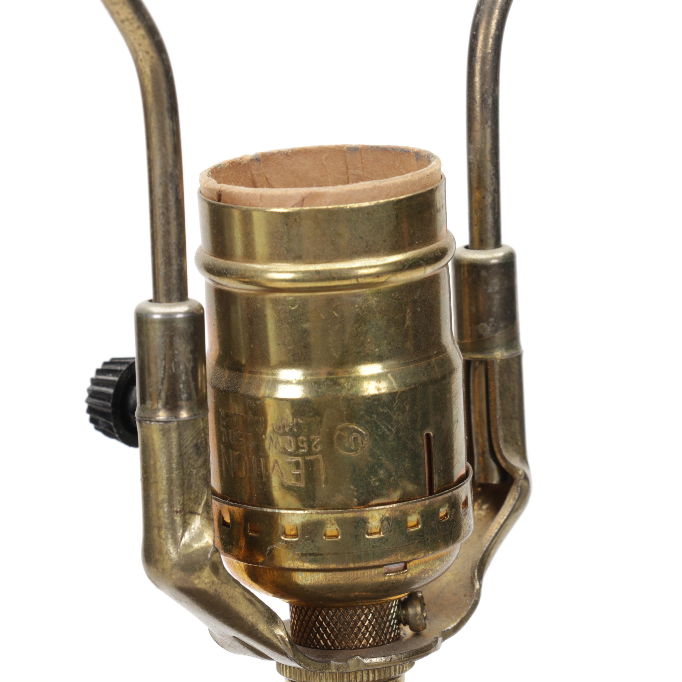 Hand-Painted Porcelain Table Lamp, Late 20th Century