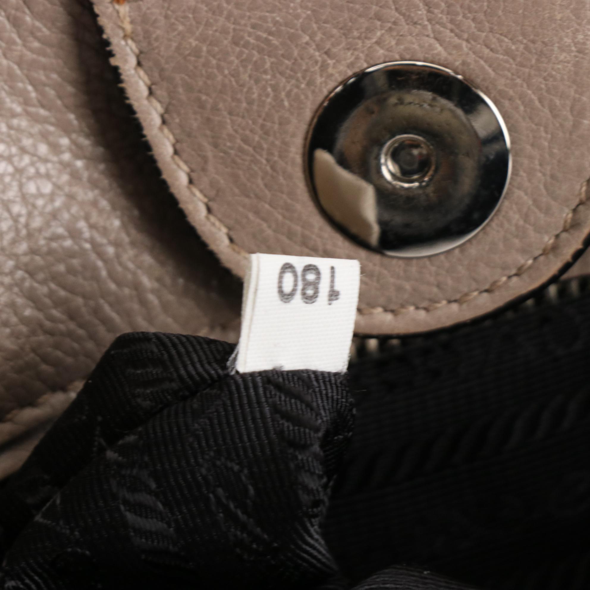 Prada Twin Pocket Tote in Calfskin Leather