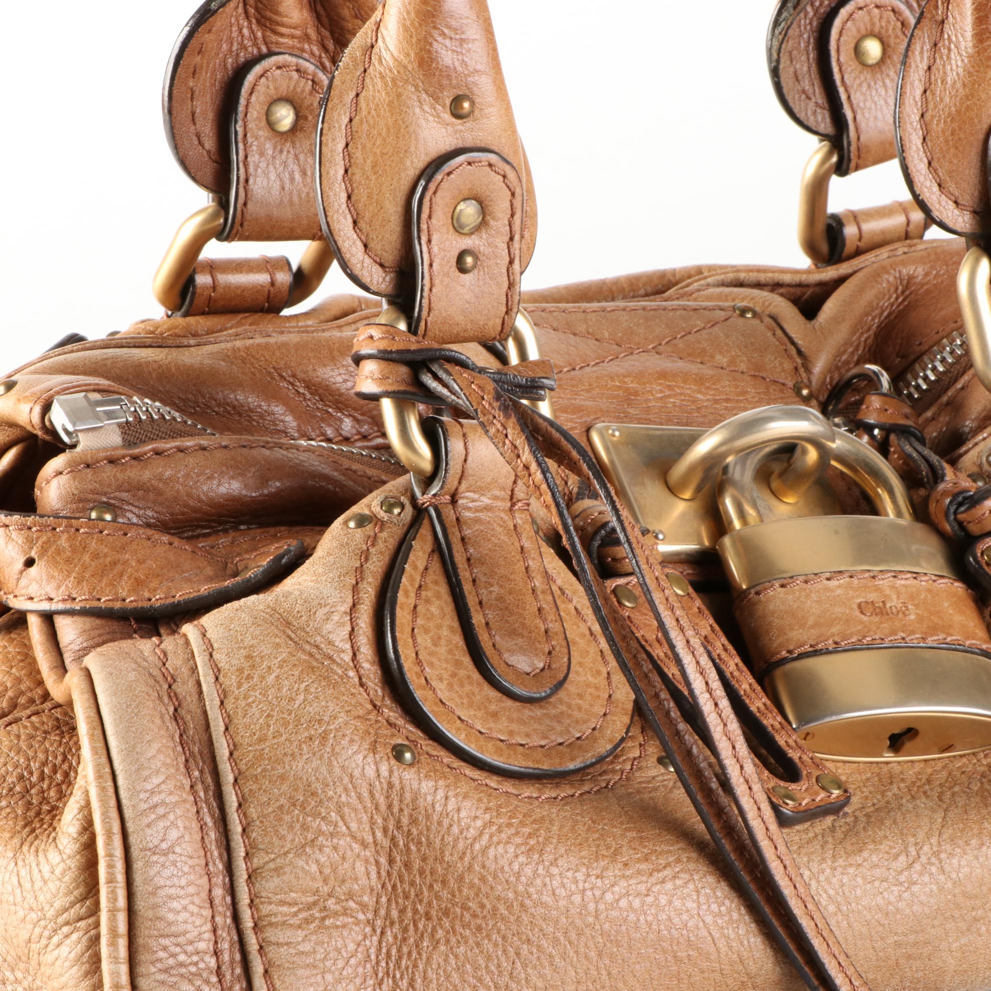 Chloé Paddington Medium Satchel Bag in Grain Leather