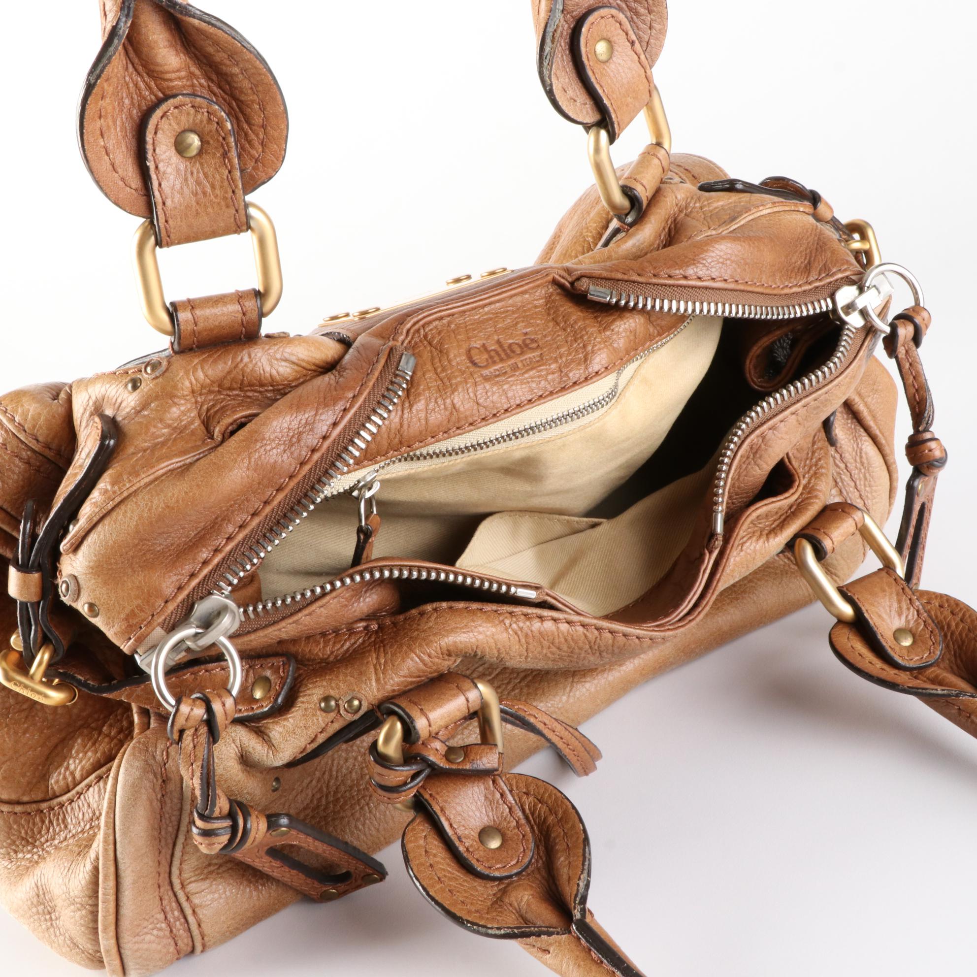 Chloé Paddington Medium Satchel Bag in Grain Leather