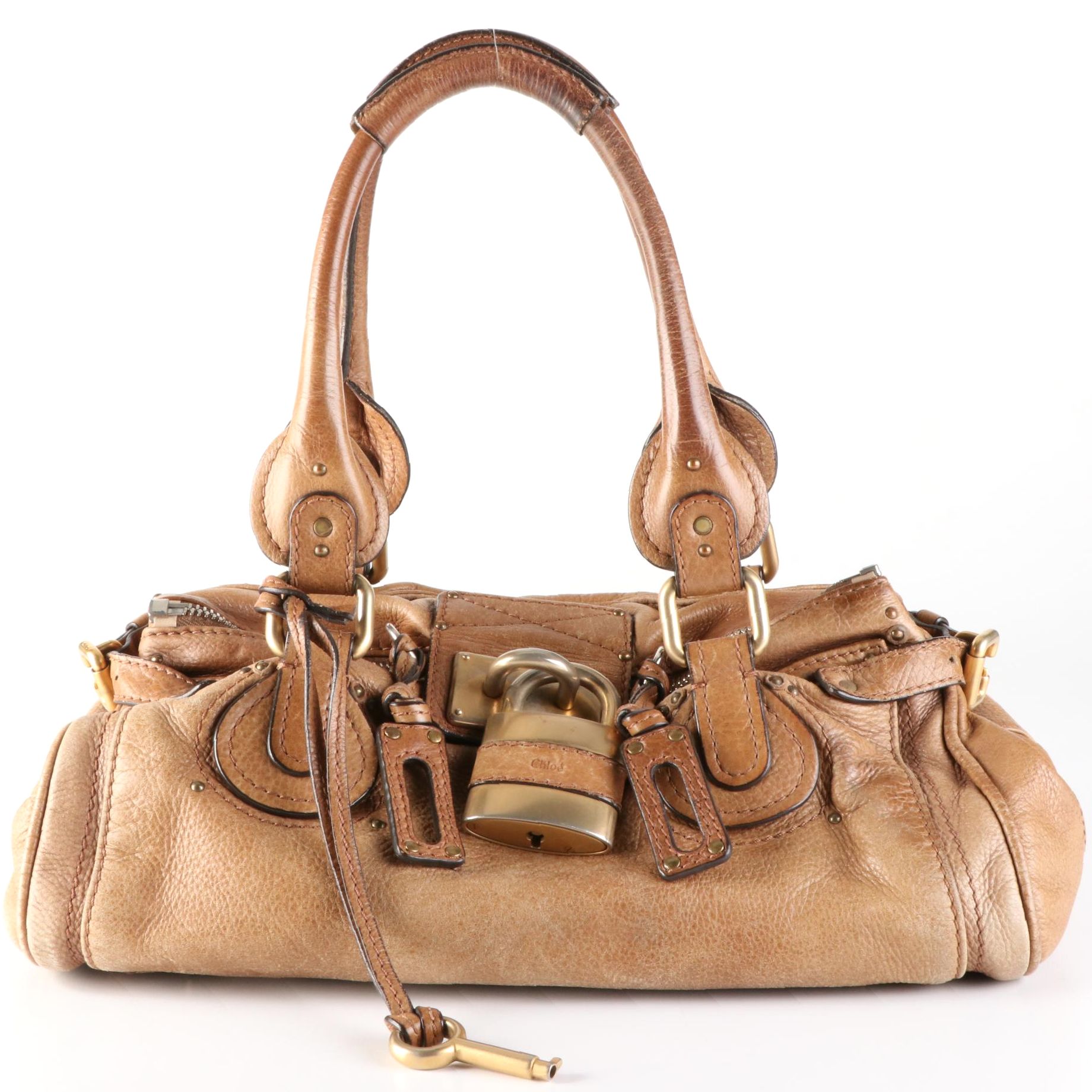 Chloé Paddington Medium Satchel Bag in Grain Leather