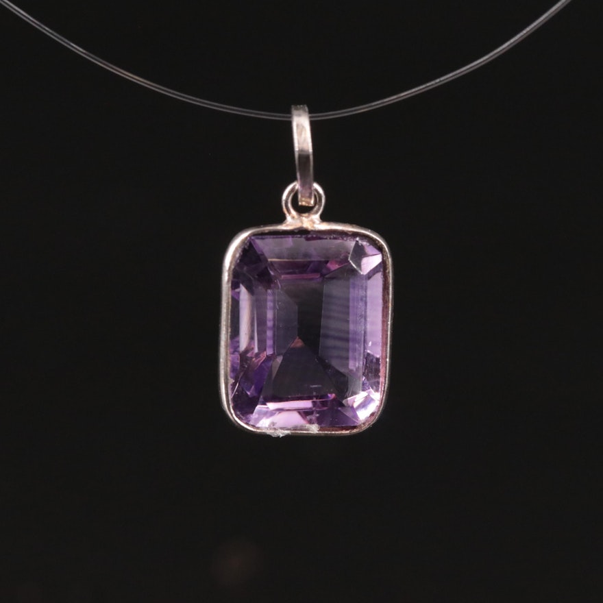 14K Amethyst Pendant