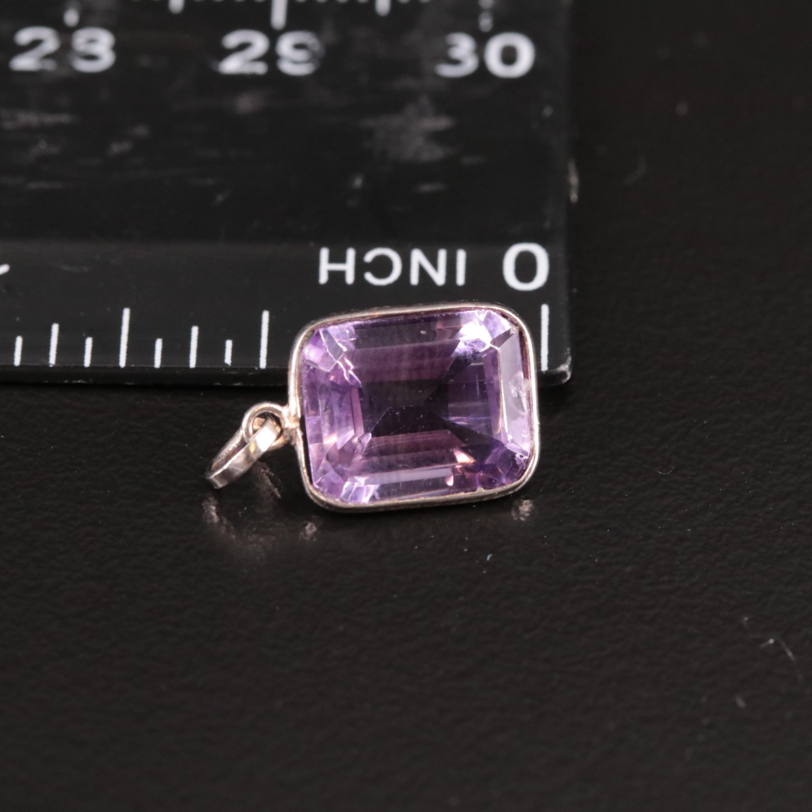 14K Amethyst Pendant