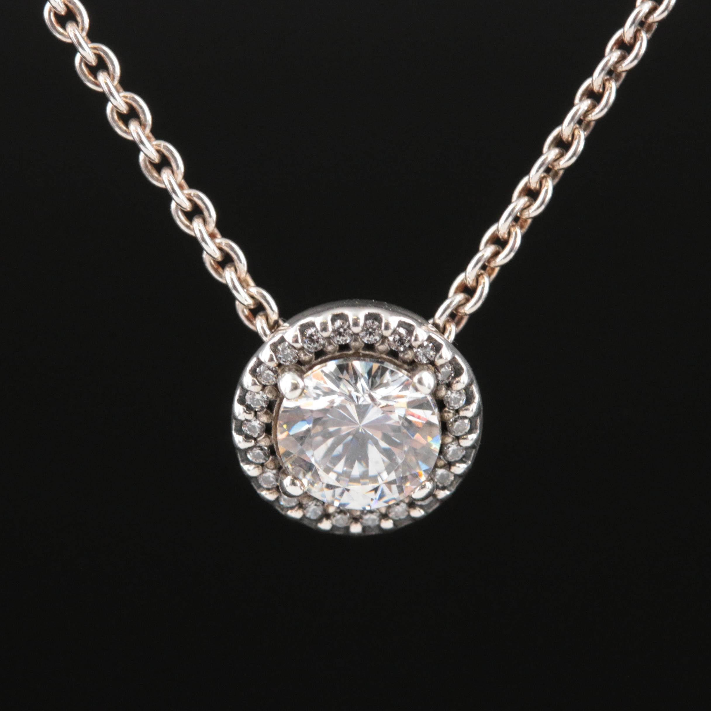 Sterling Cubic Zirconia Necklace