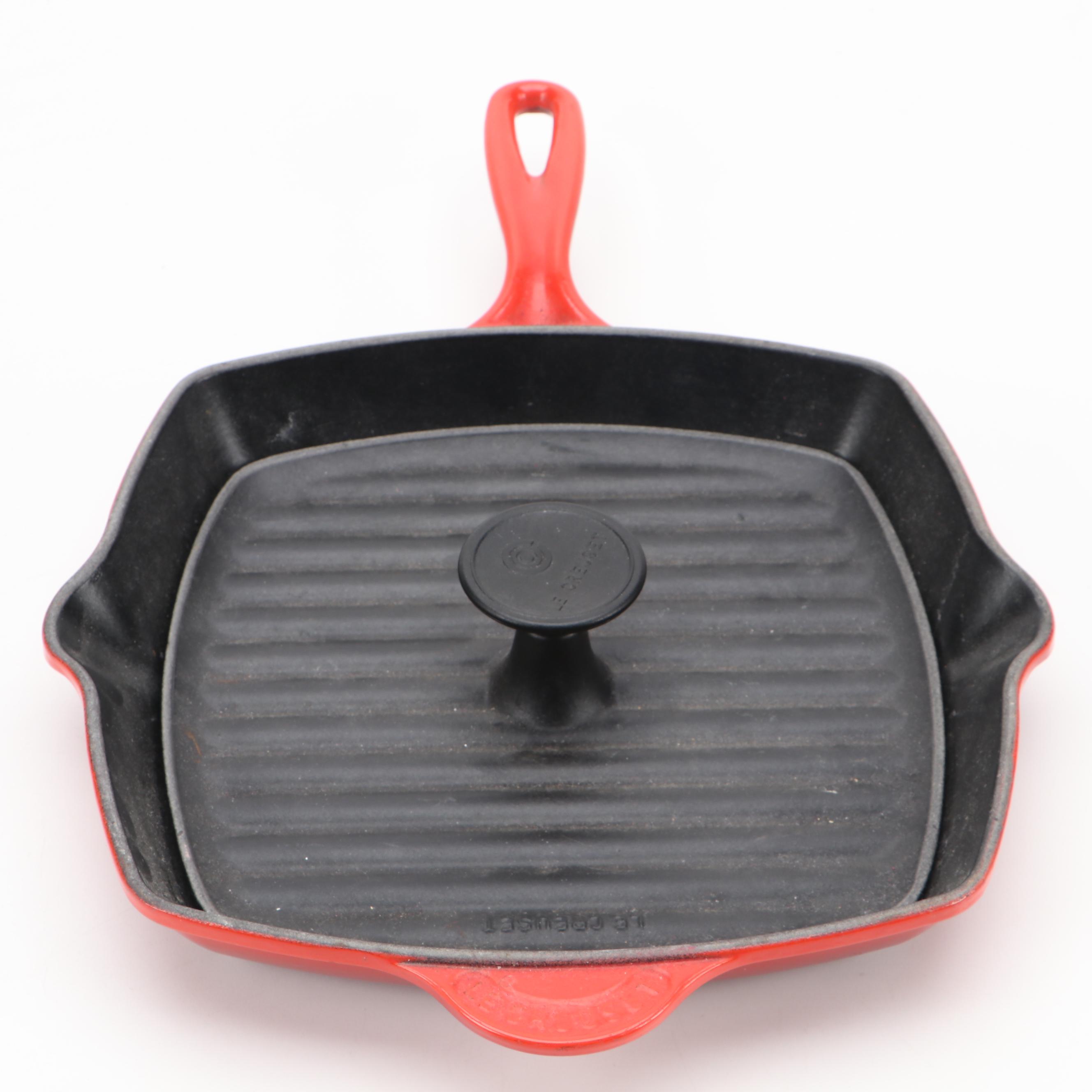 Le Creuset Grill Pan and Press Set
