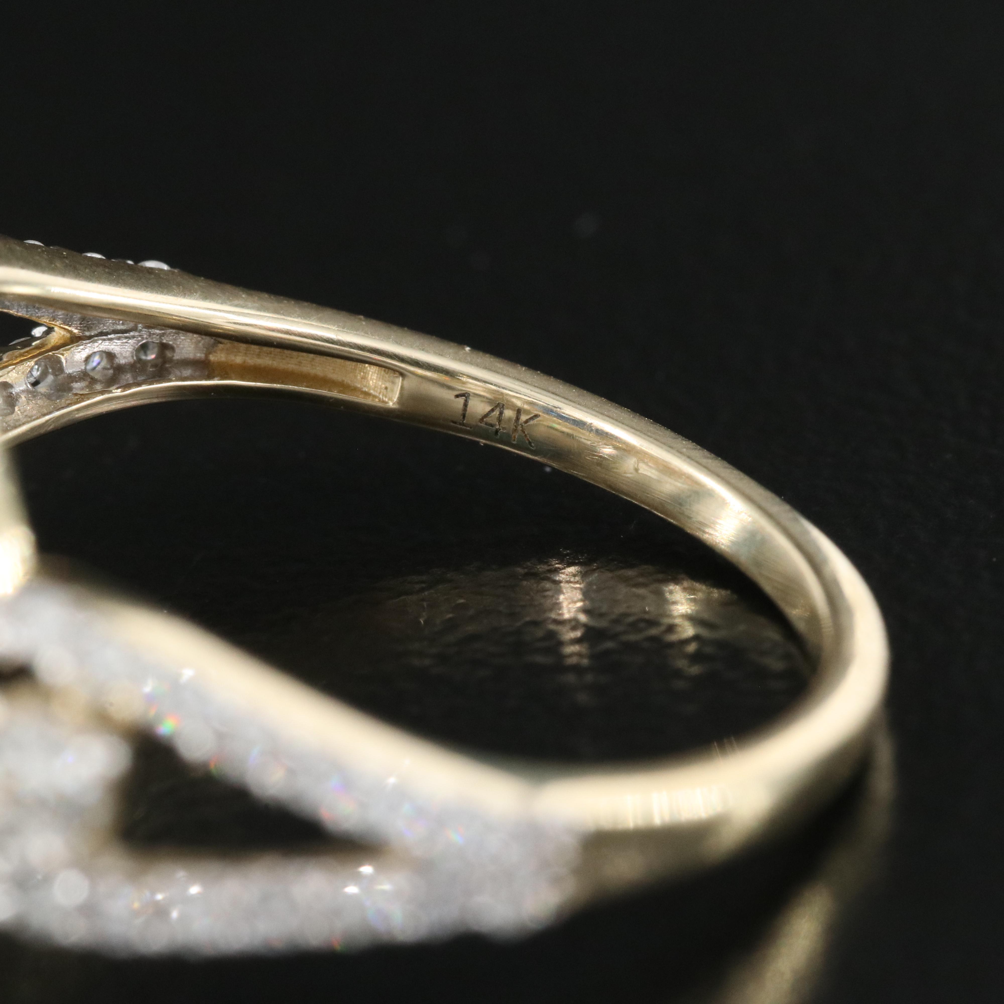 14K 3.33 CT Sapphire and Diamond Ring