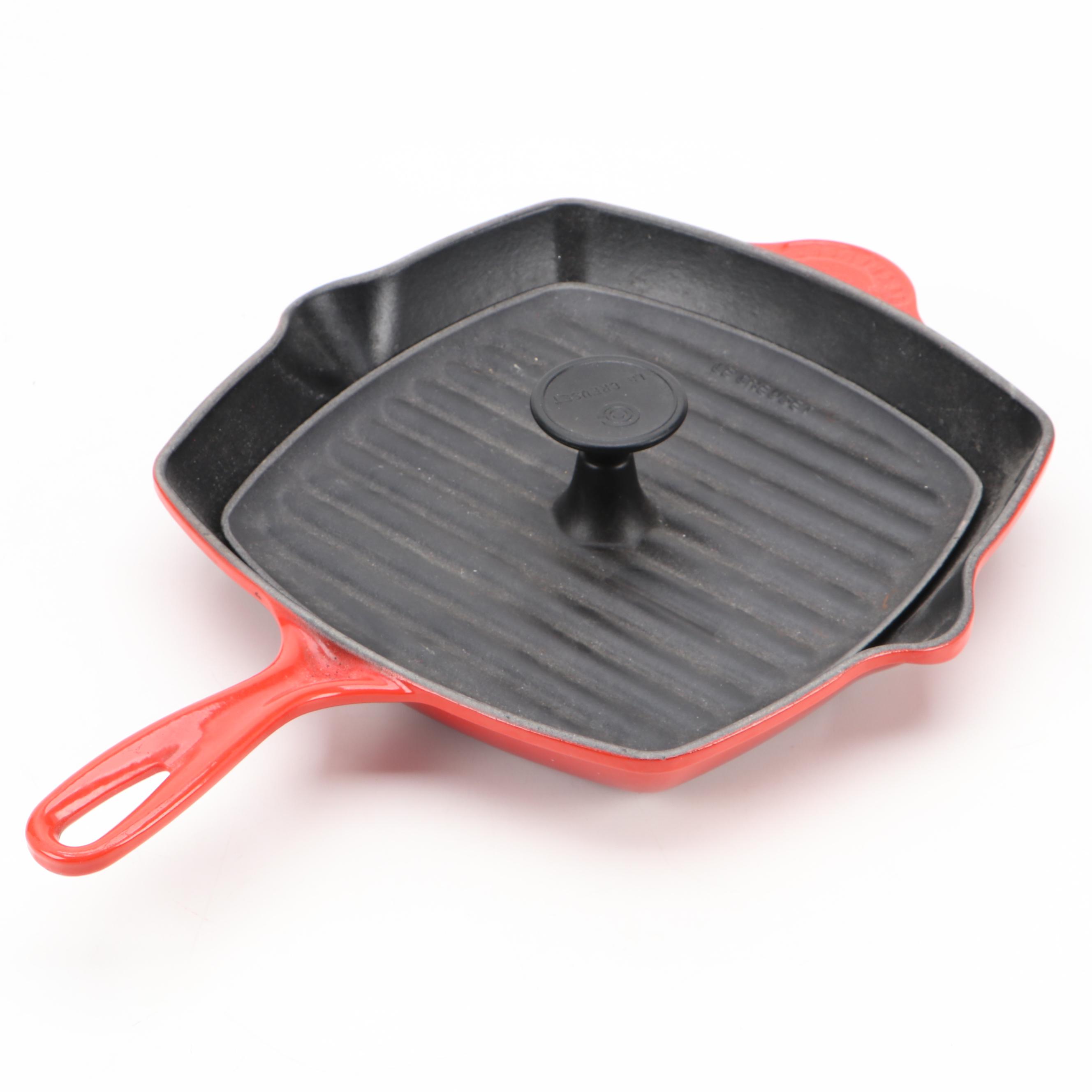 Le Creuset Grill Pan and Press Set
