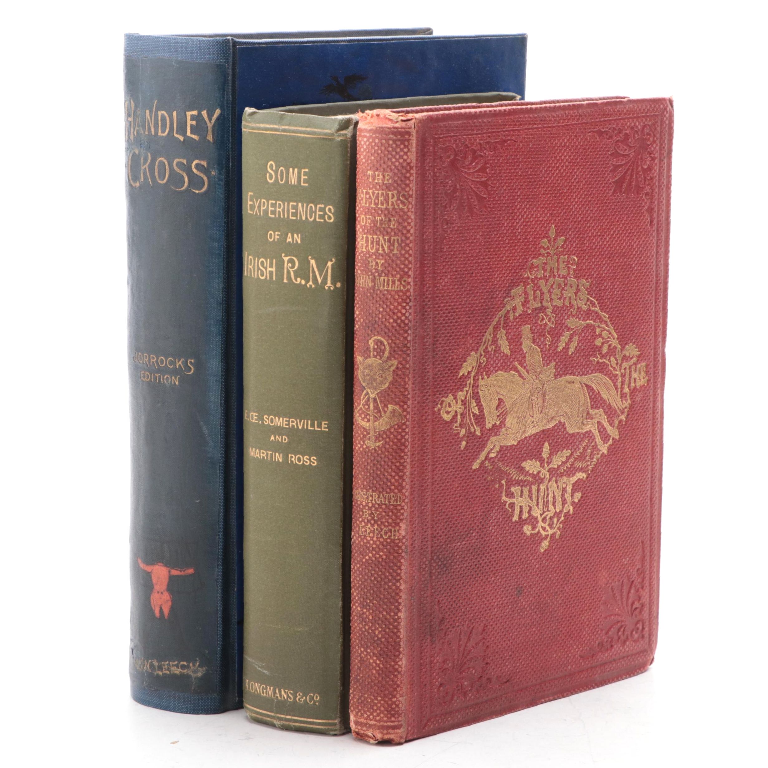 John Leech Illustrated "The Flyers of the Hunt" by John Mills and More Books