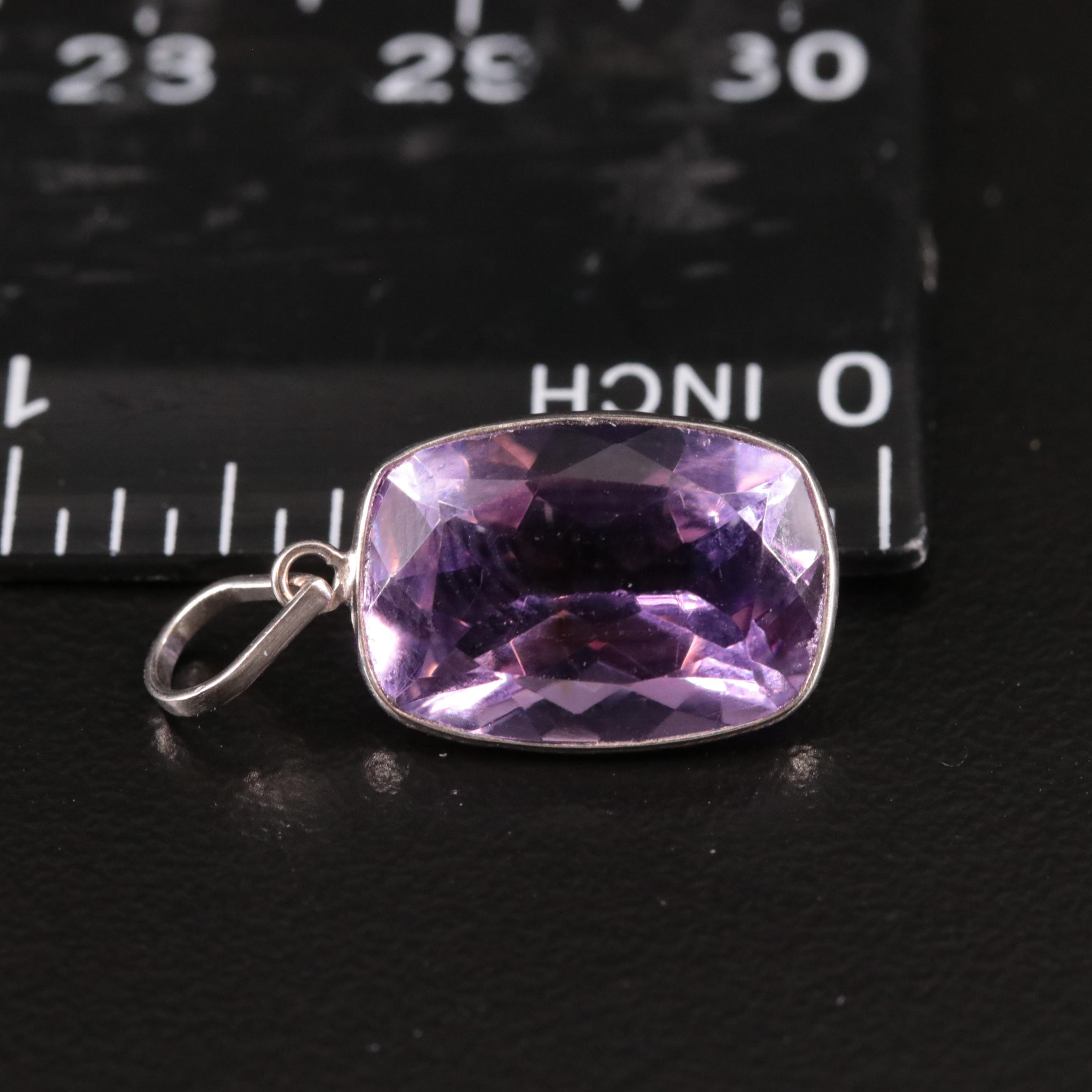 14K Amethyst Pendant