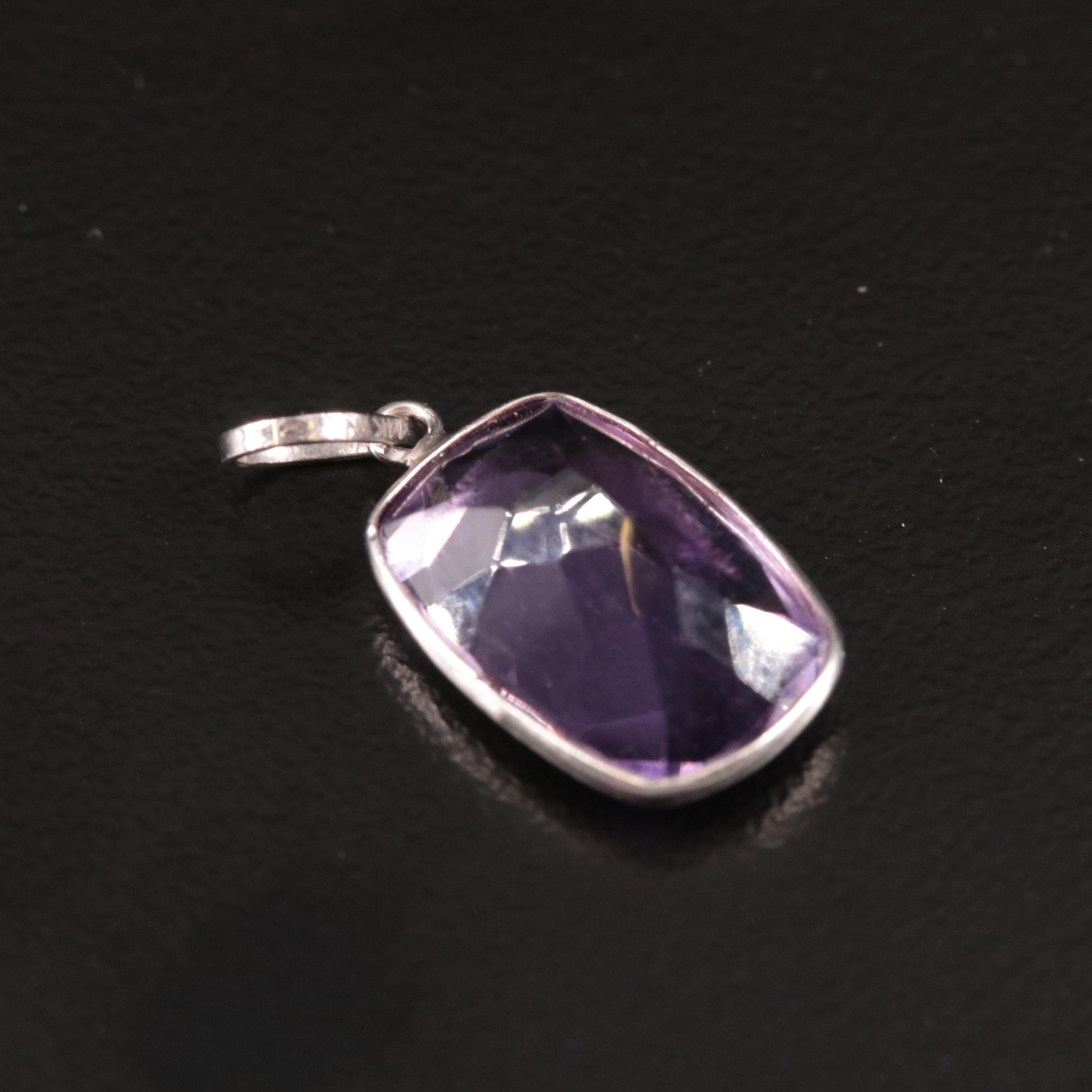 14K Amethyst Pendant