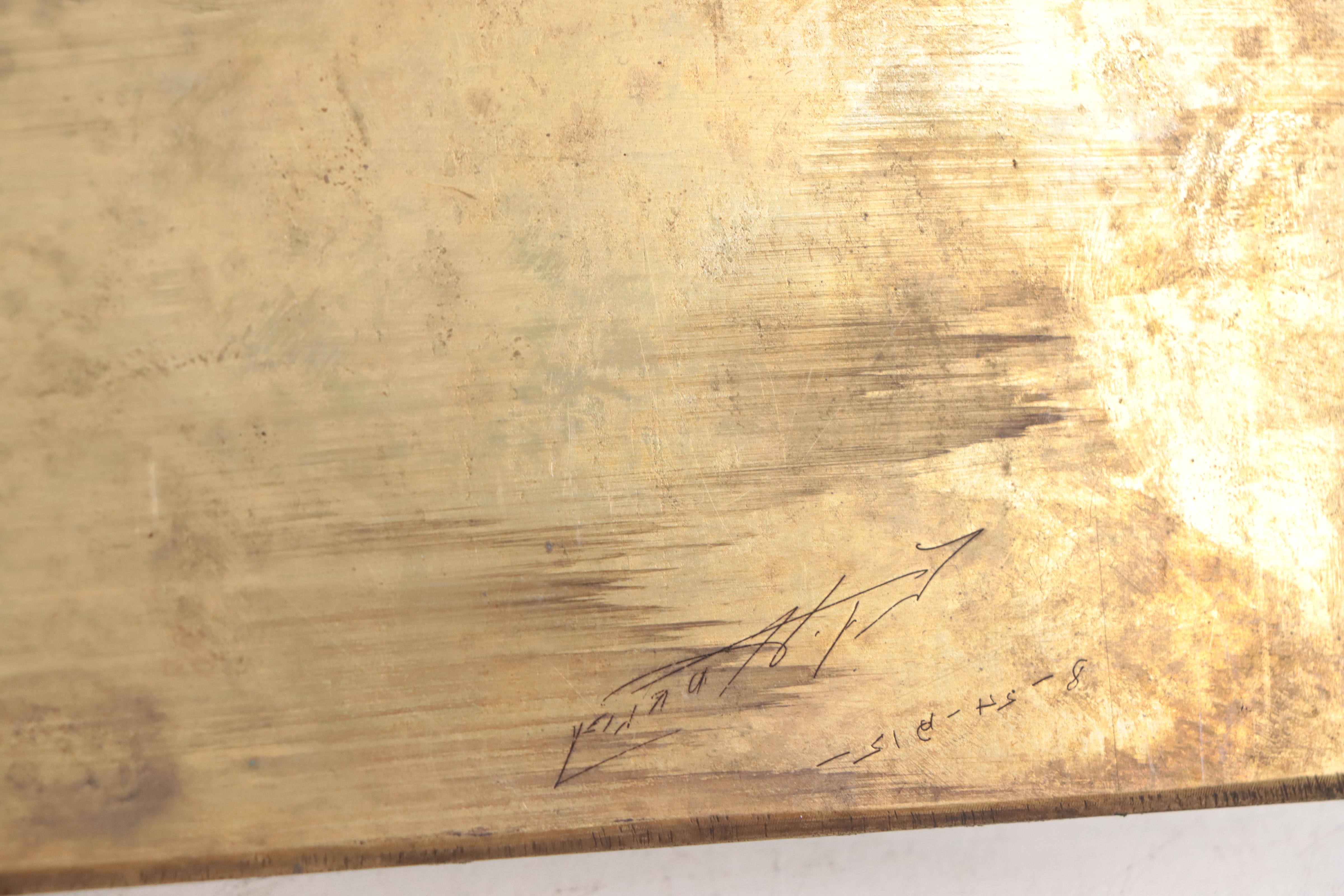 Edward T. Hurley Etched Copper Plate of Dayton Canal, 1915