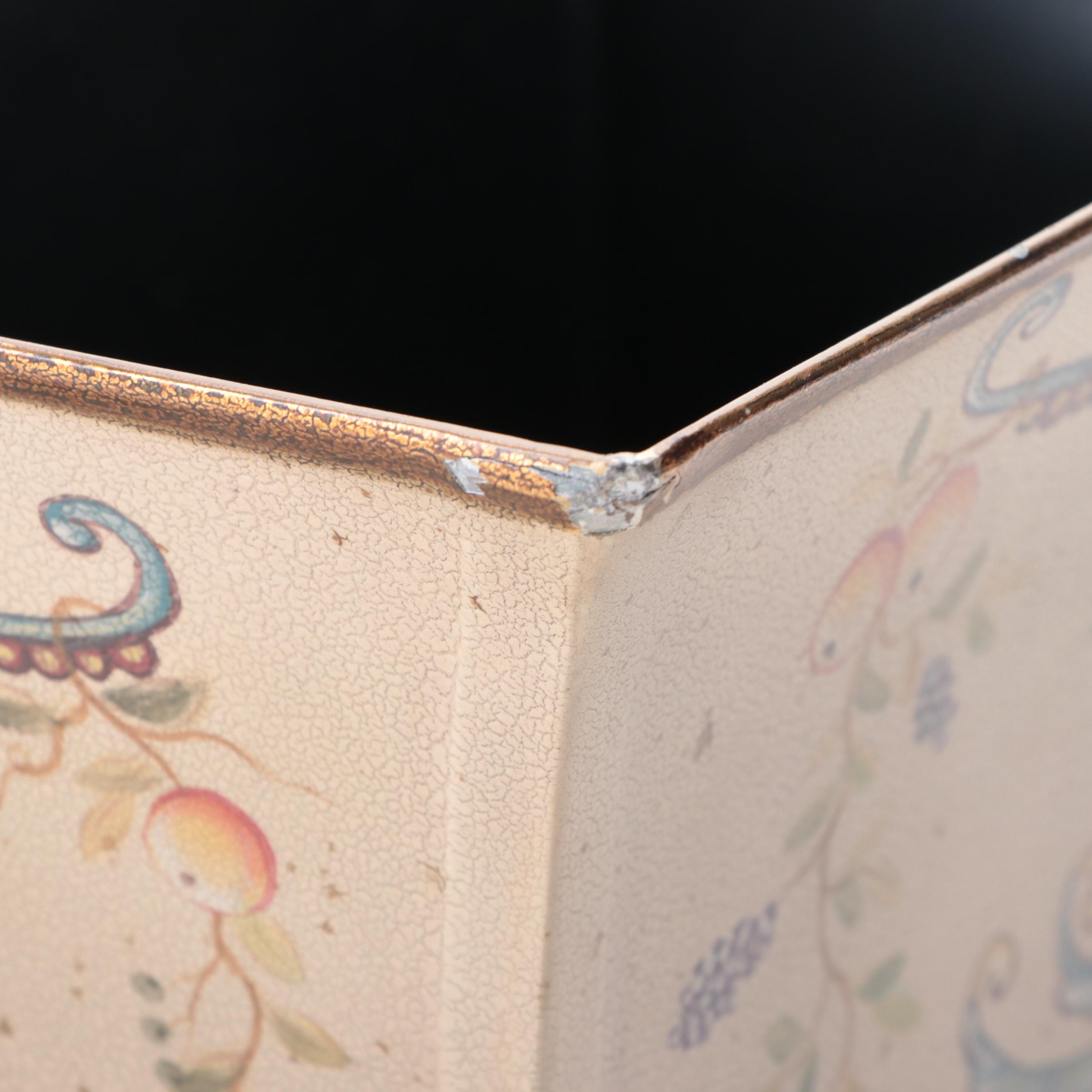 Rococo Style Toleware Brass Lions Head Handled and Paw Footed Planter