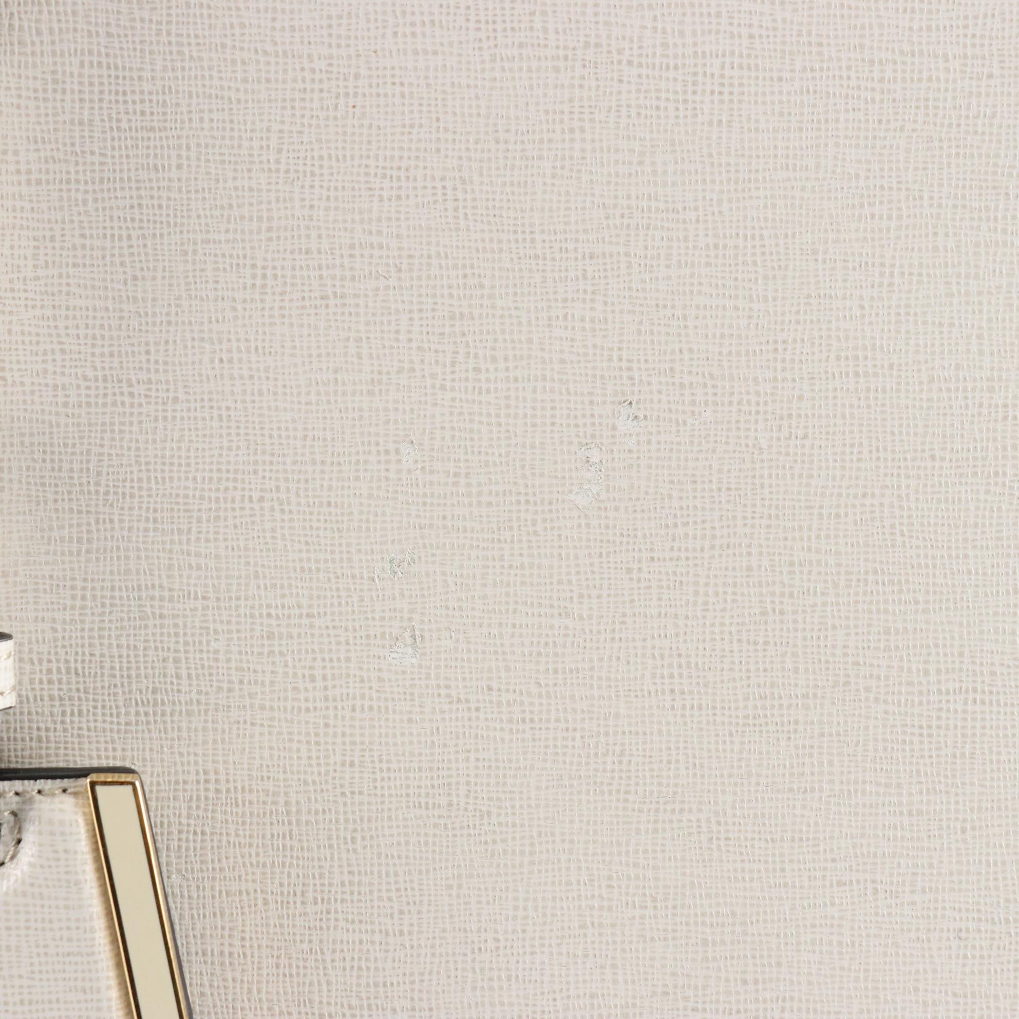 Fendi Medium 2Jours Bag in Cross Grain Textured and Grain Leather