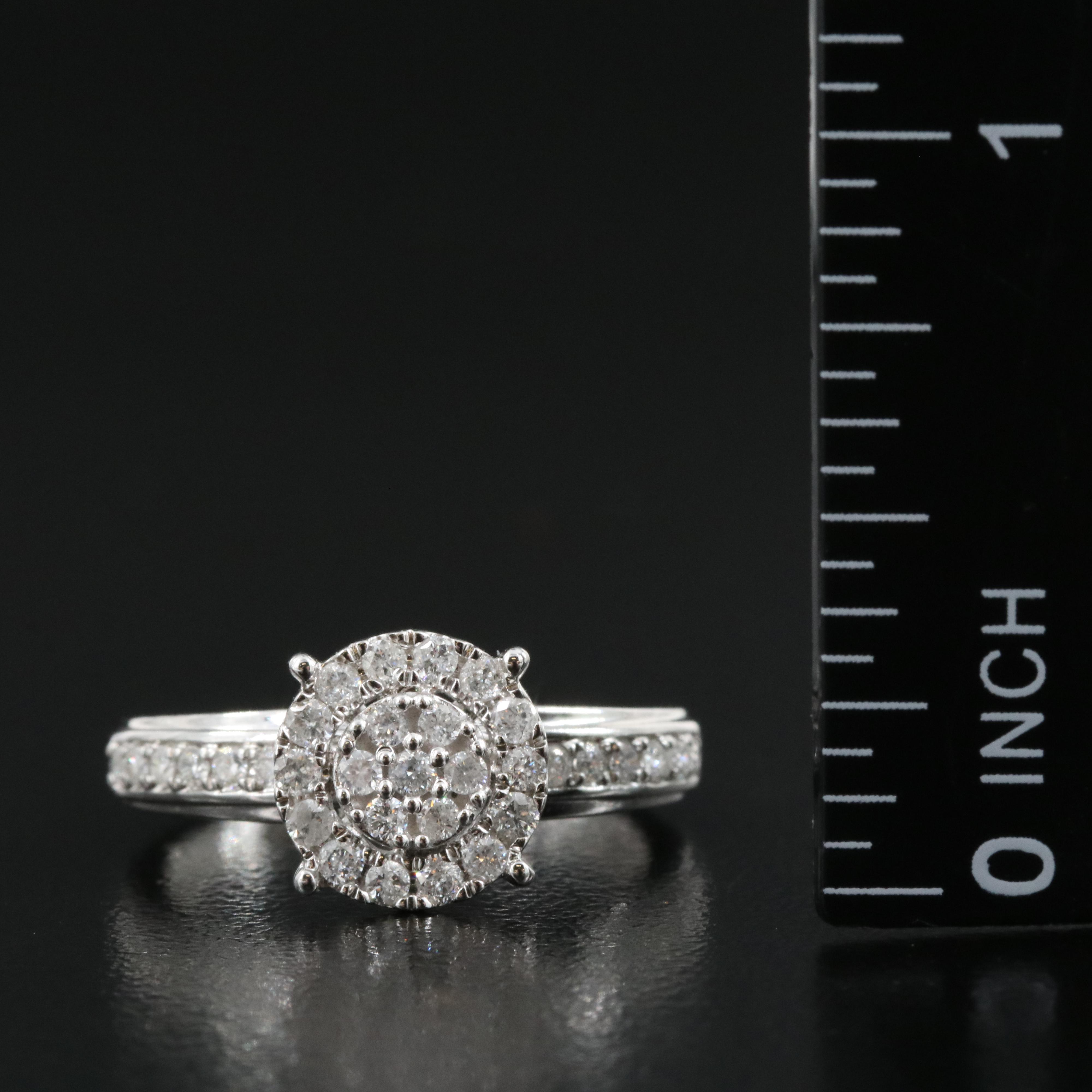 14K 0.78 CTW Diamond Ring and Band Set