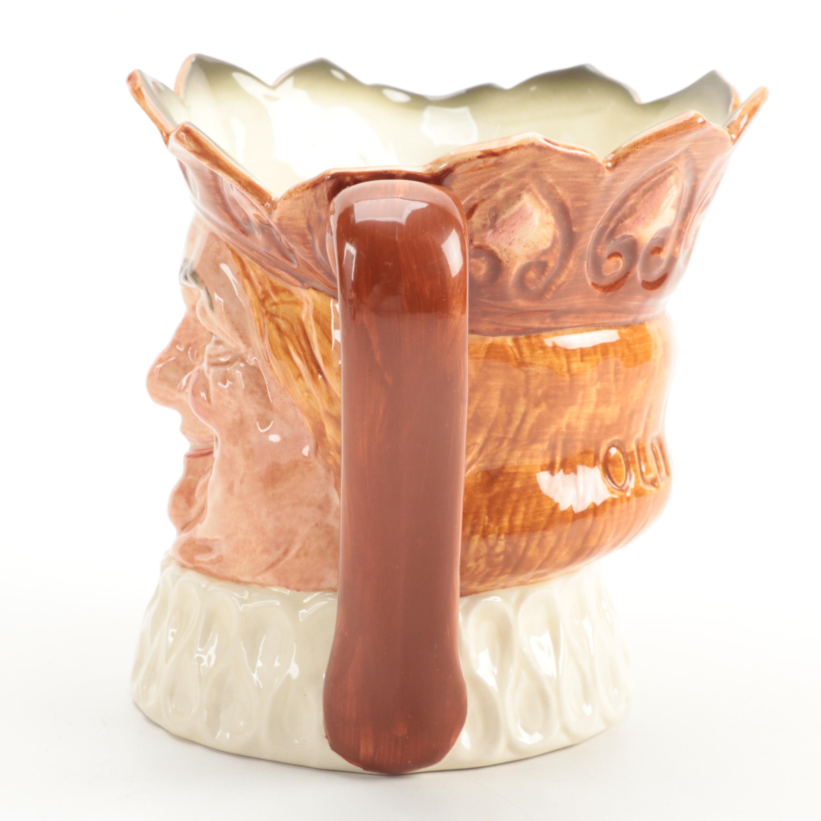 Royal Doulton "Old King Cole" Ceramic Toby Jug, Early to Mid-20th Century