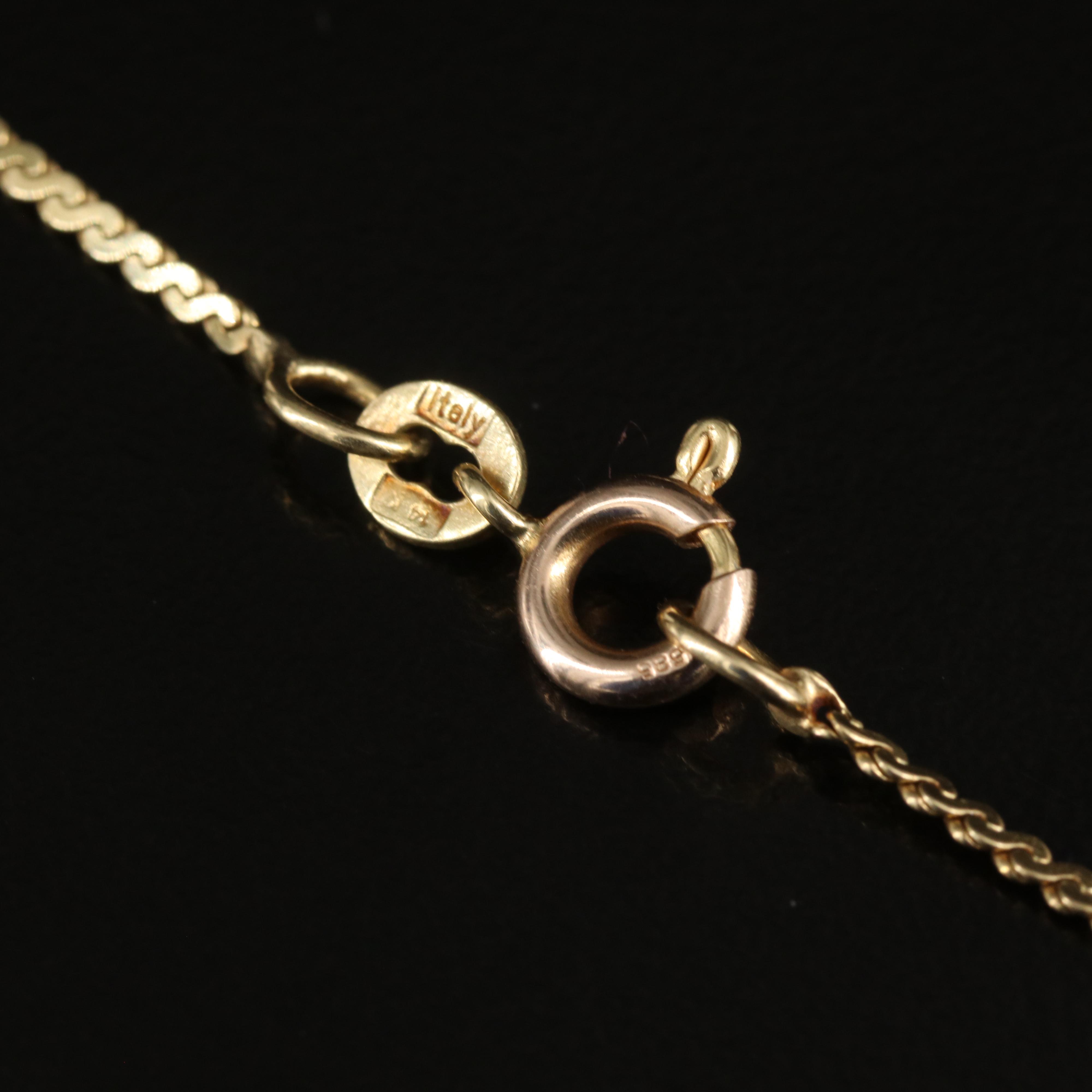 14K 0.36 CTW Diamond Station Necklace