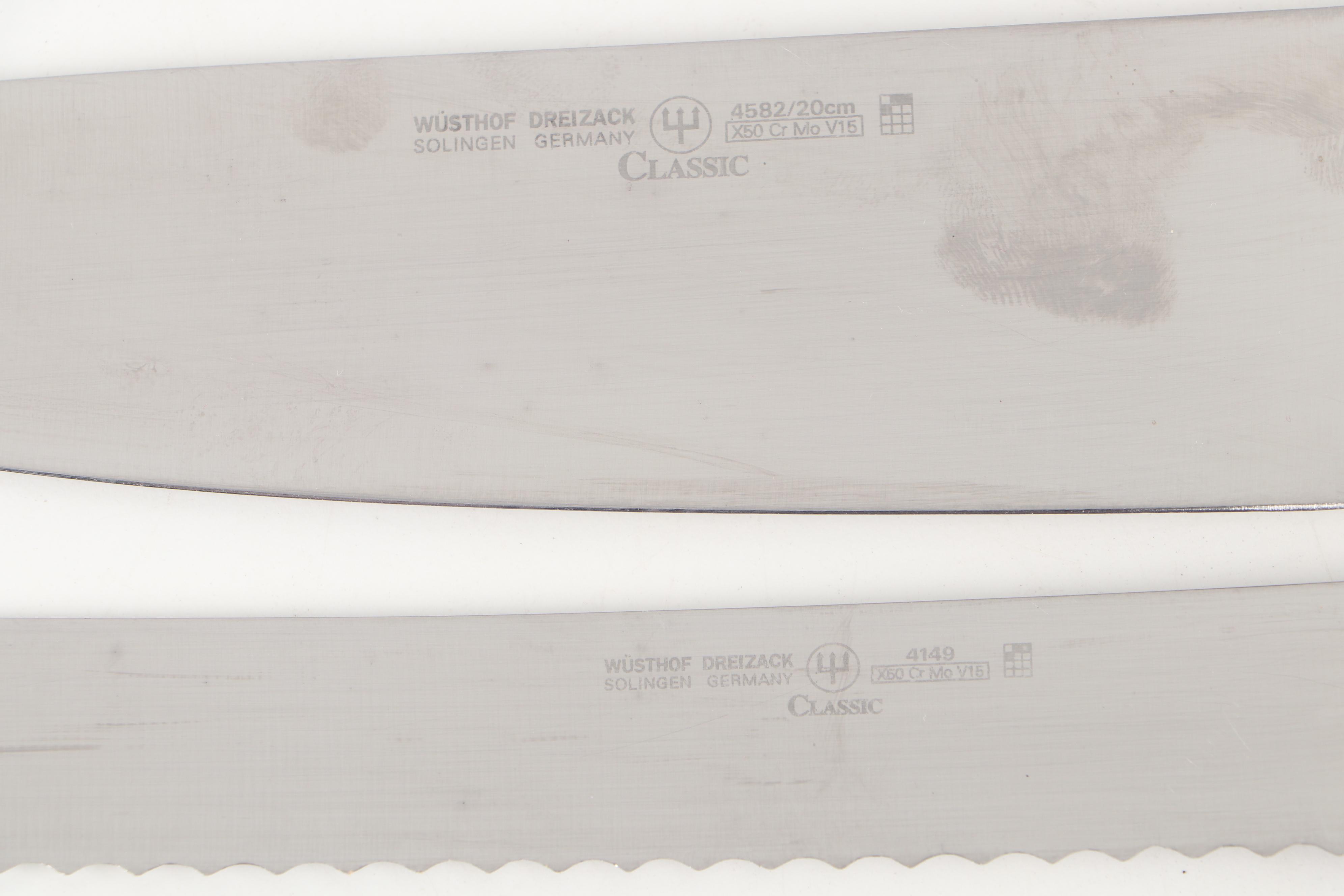 Wusthof Cutlery Block With Kitchen Knives