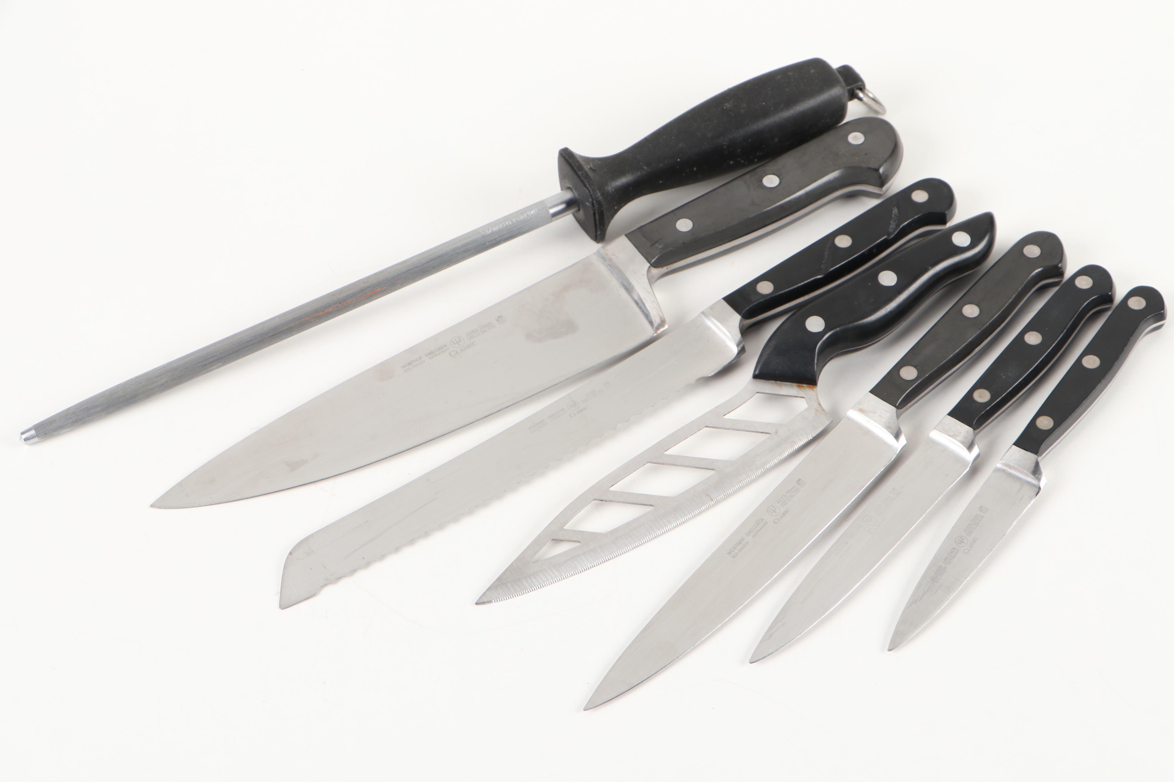 Wusthof Cutlery Block With Kitchen Knives