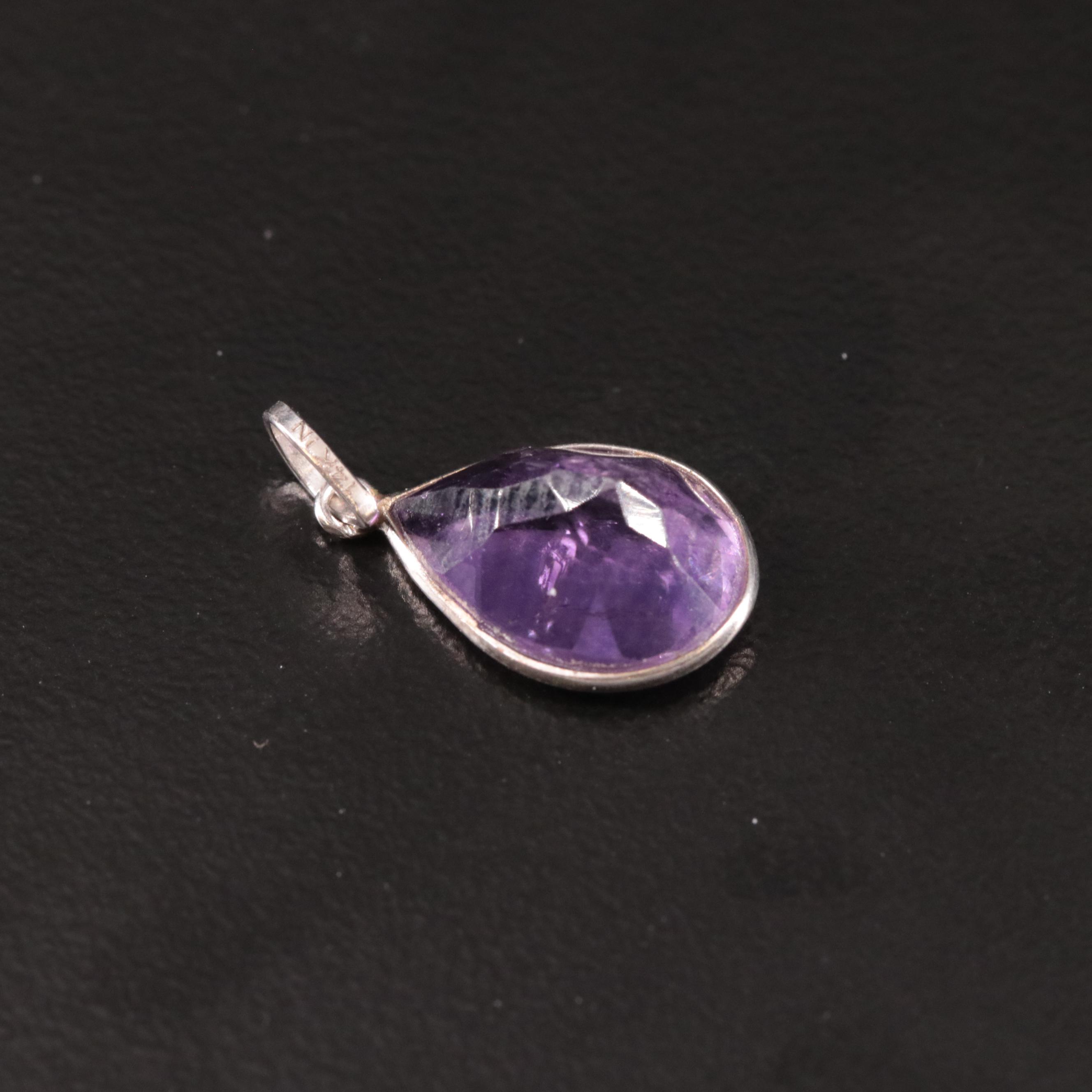 14K Amethyst Pendant