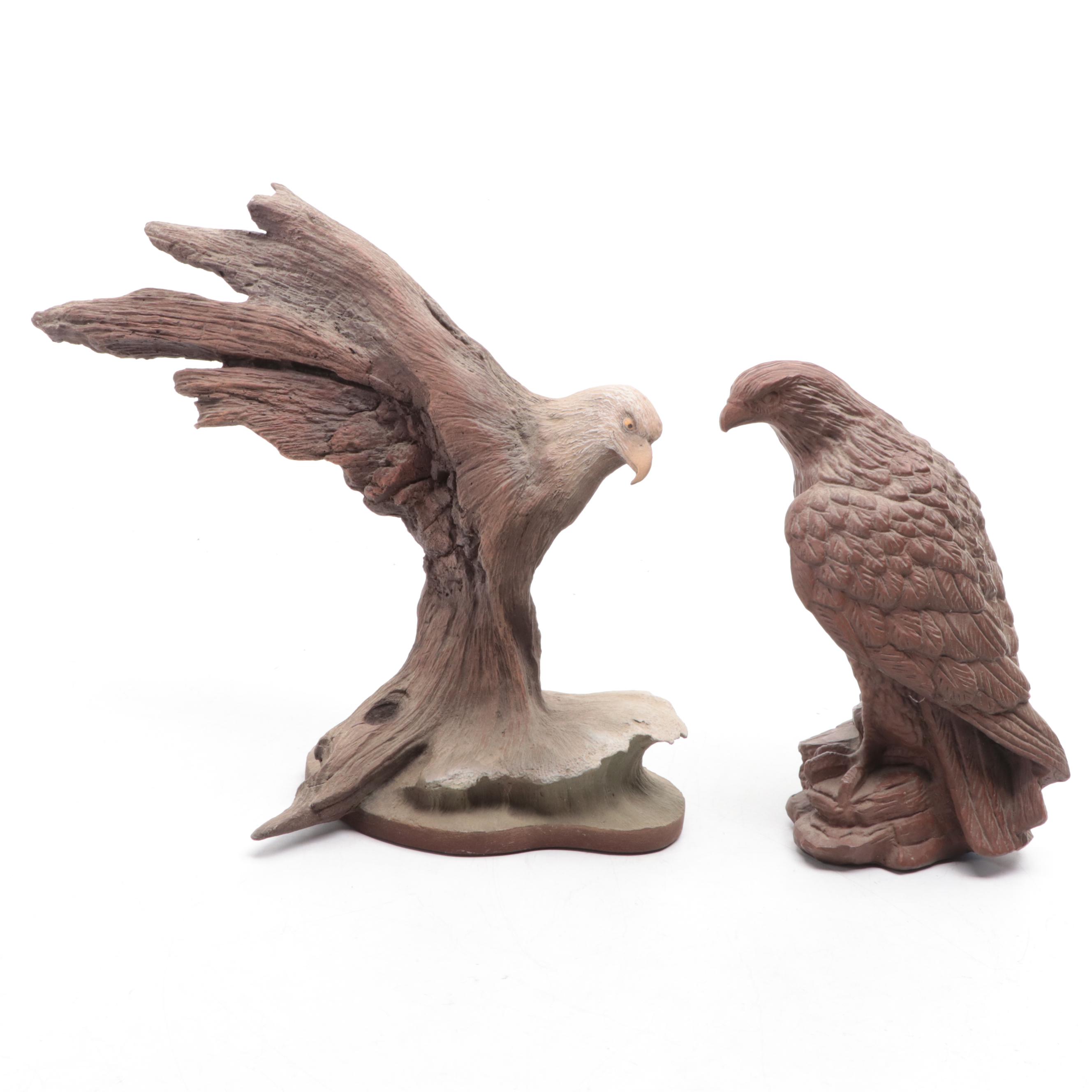 Red Mill Eagle Figurine with Other Figurines