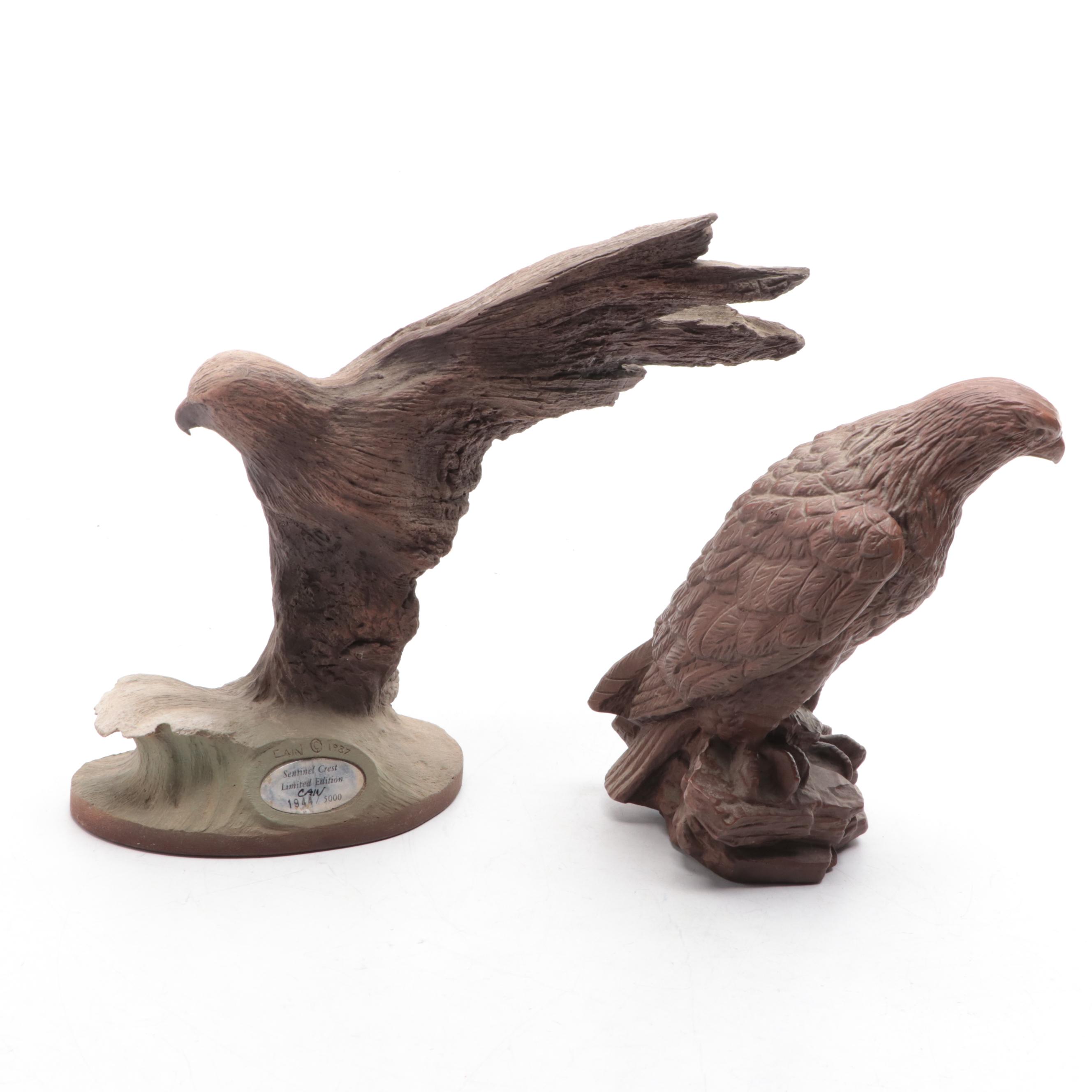 Red Mill Eagle Figurine with Other Figurines