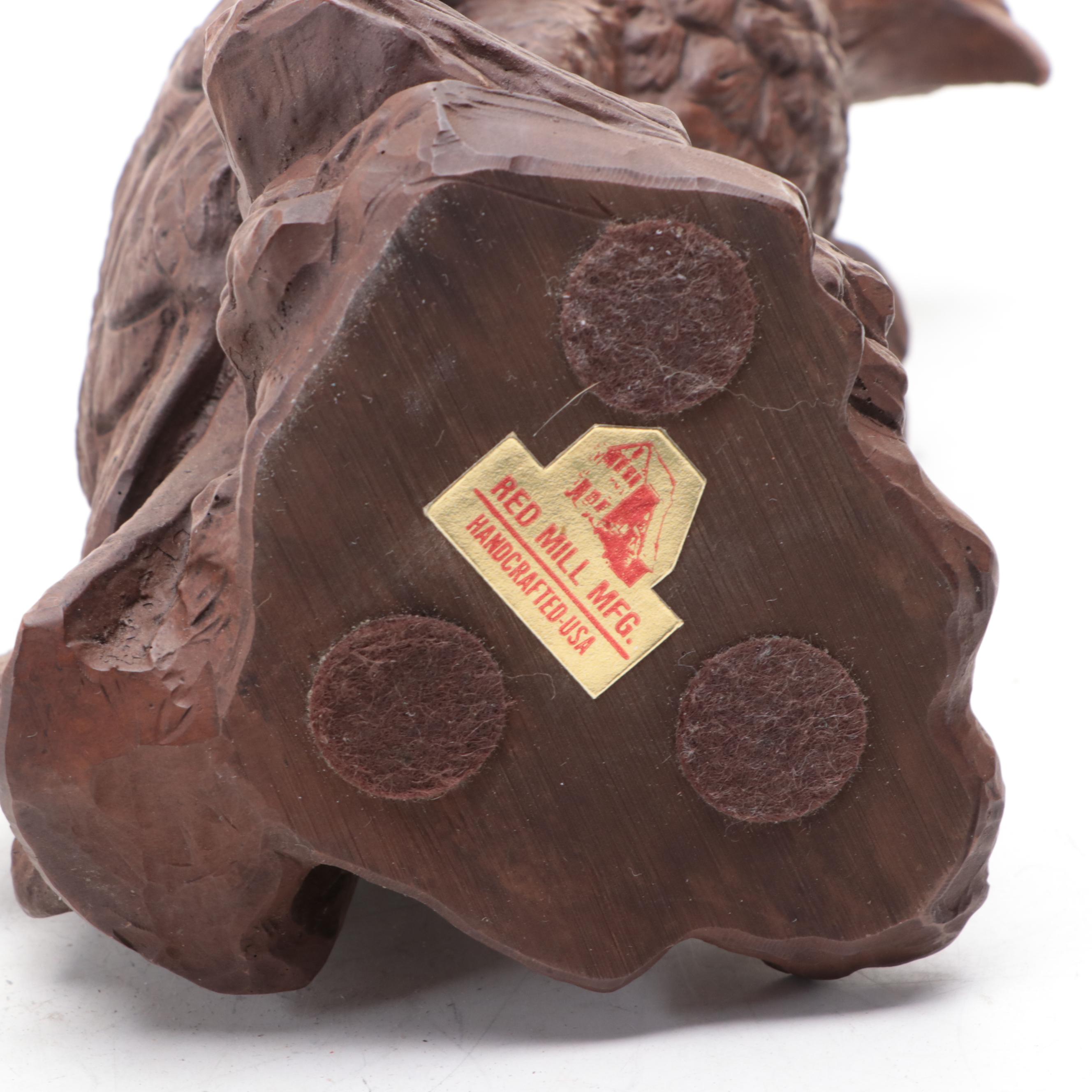 Red Mill Eagle Figurine with Other Figurines