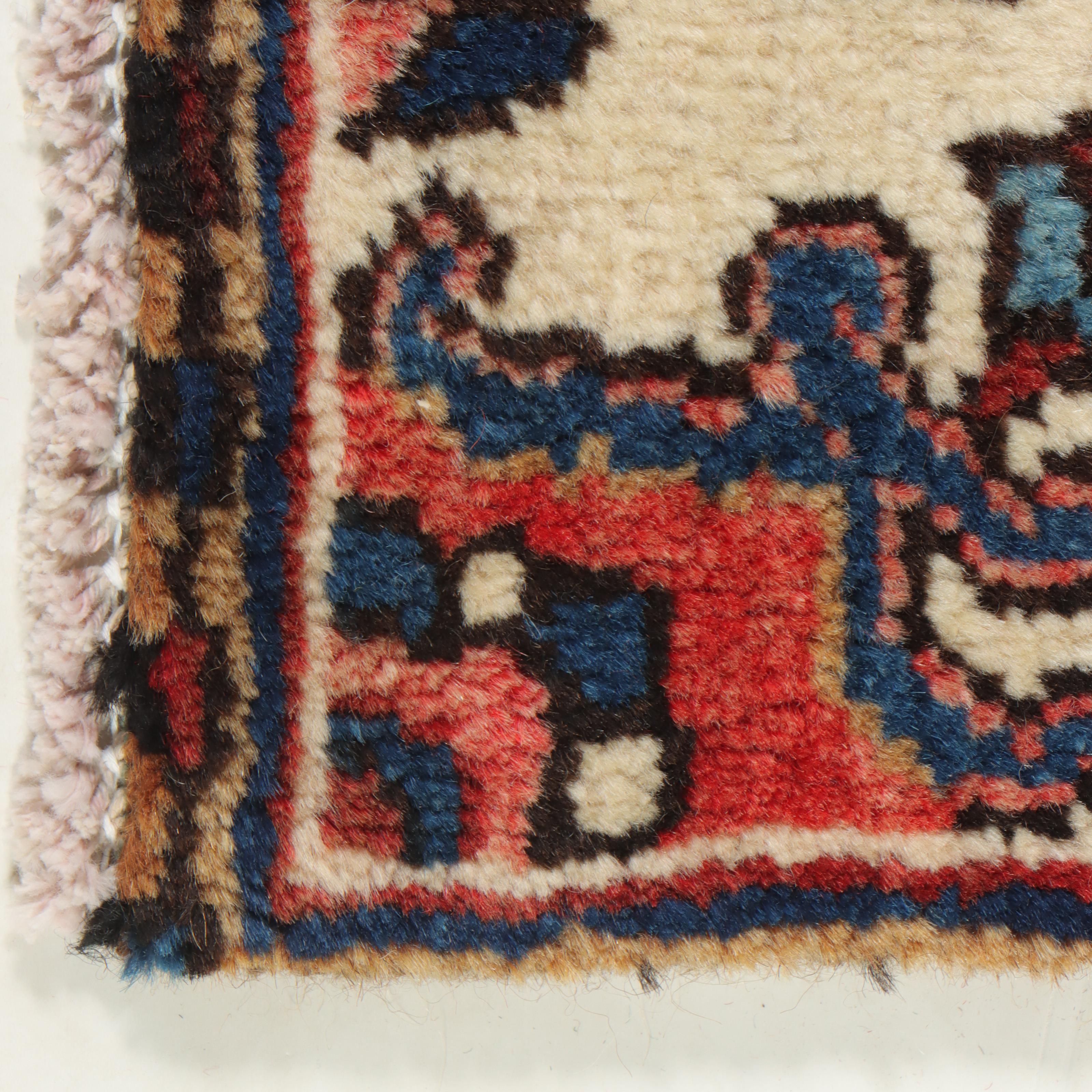 1'10 x 6'11 Hand-Knotted Persian Heriz Carpet Runner