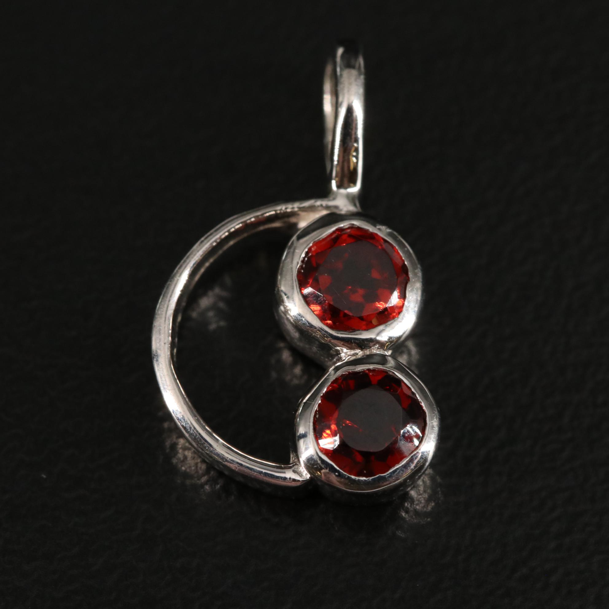 Sterling Garnet Pendant