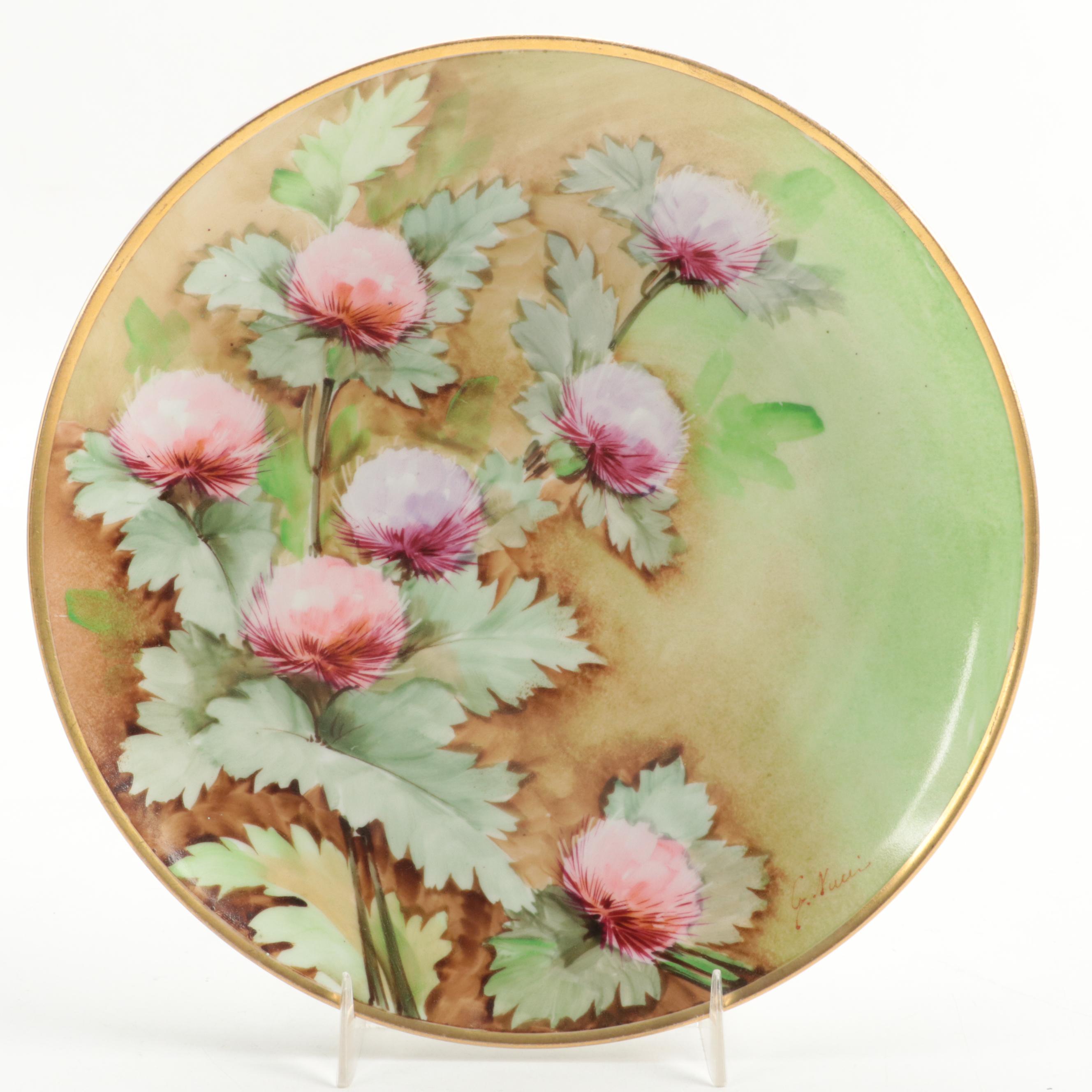 Richard Ginori and Other Hand-Painted Porcelain and Ceramic Cabinet Plates