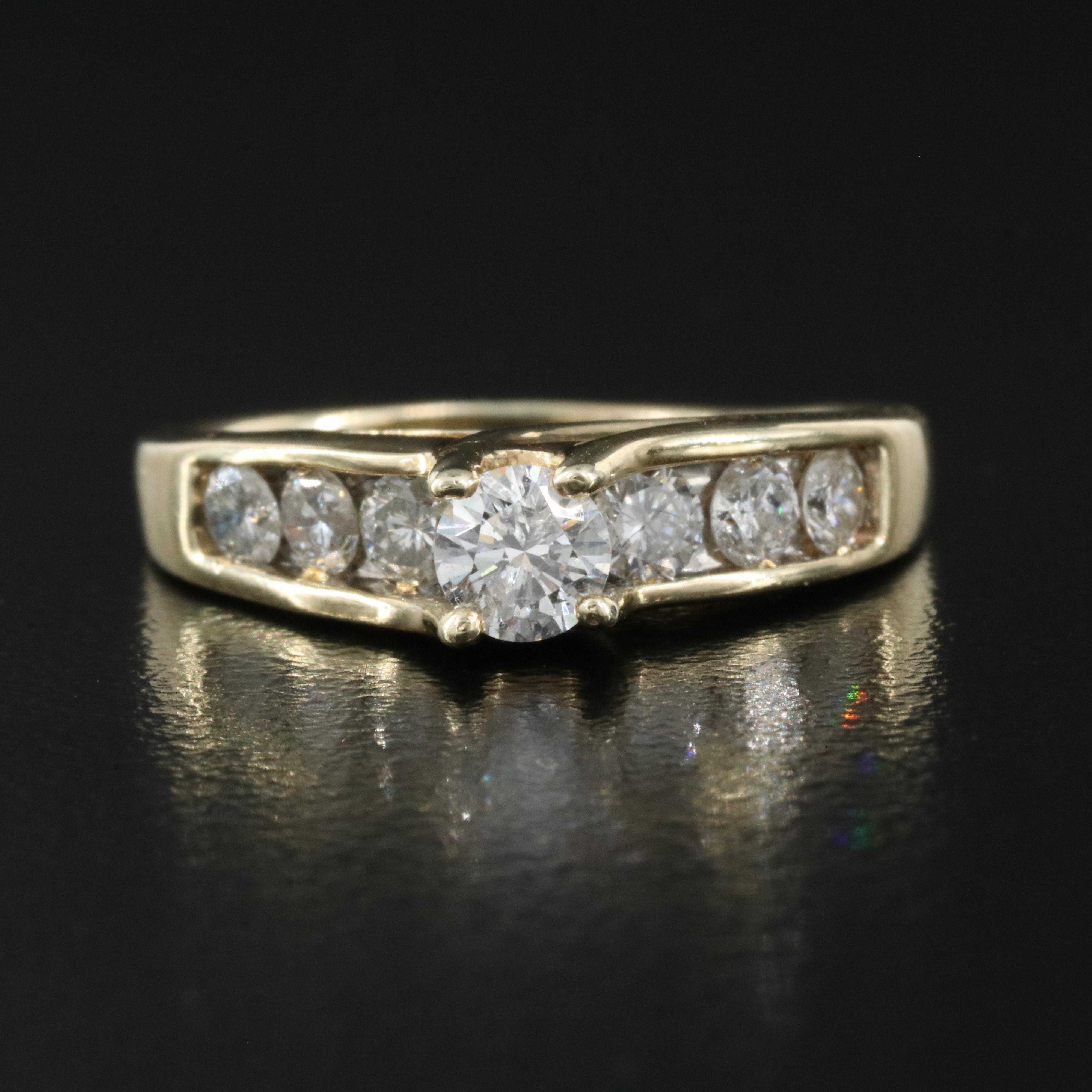 14K 0.93 CTW Diamond Ring