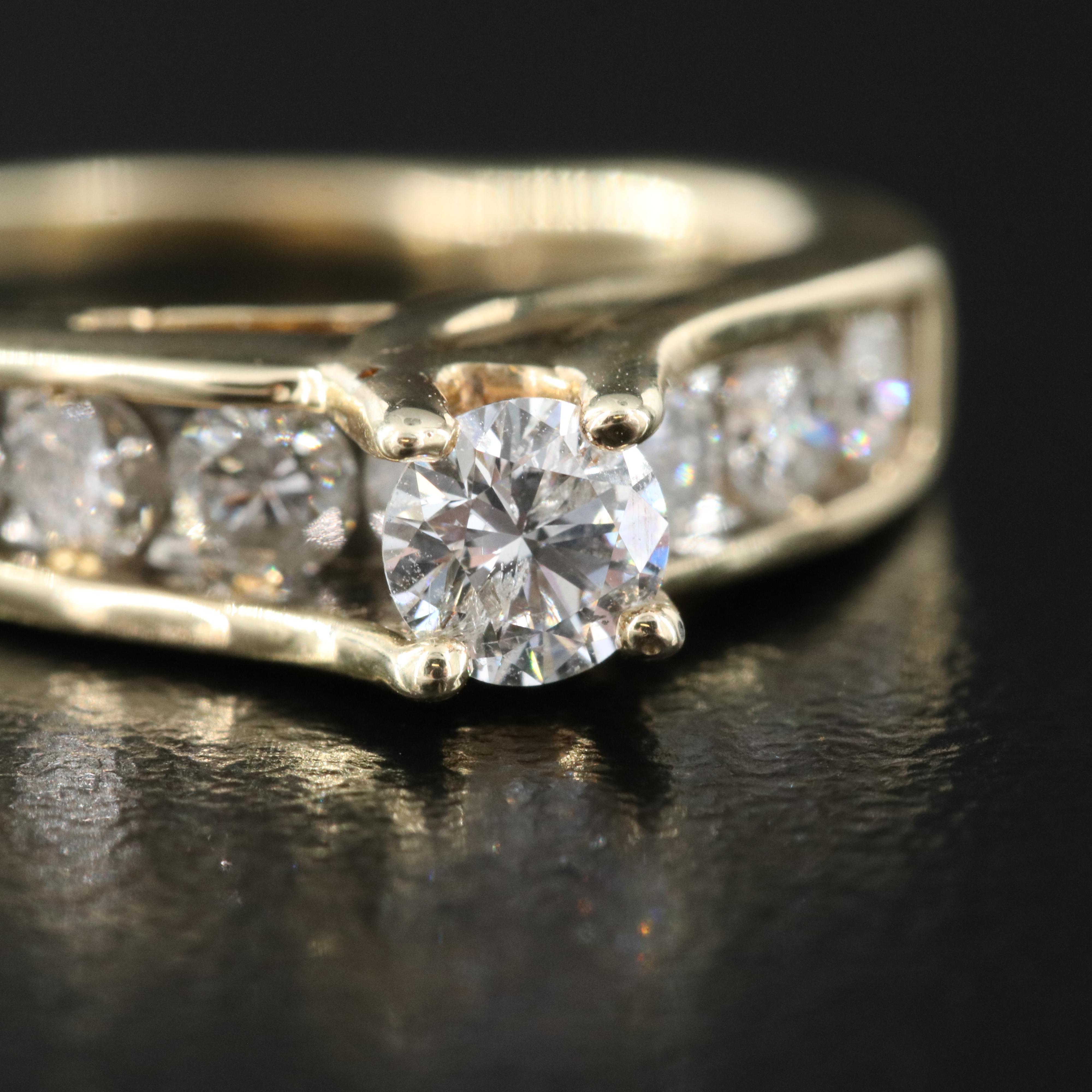 14K 0.93 CTW Diamond Ring