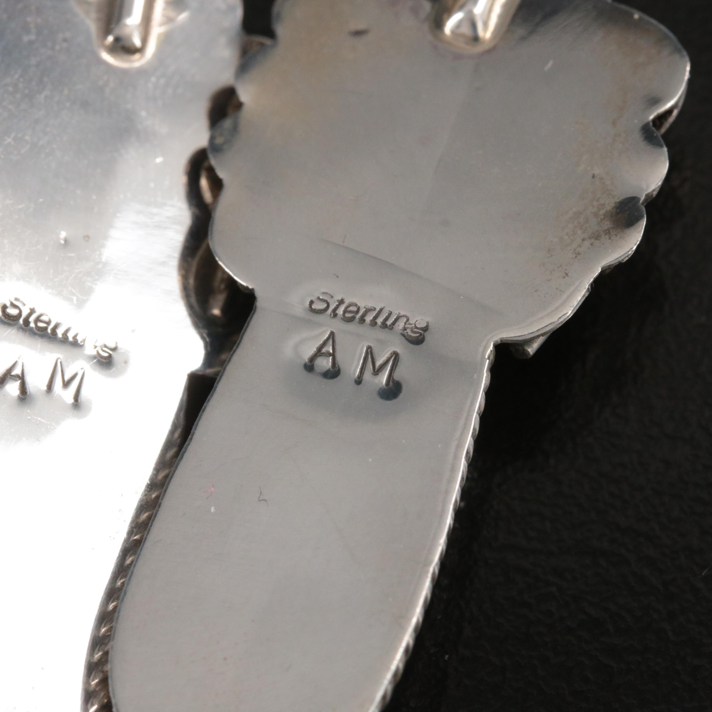 Chris Charley and Angeline Miller Navajo Diné Featured in Sterling Jewelry