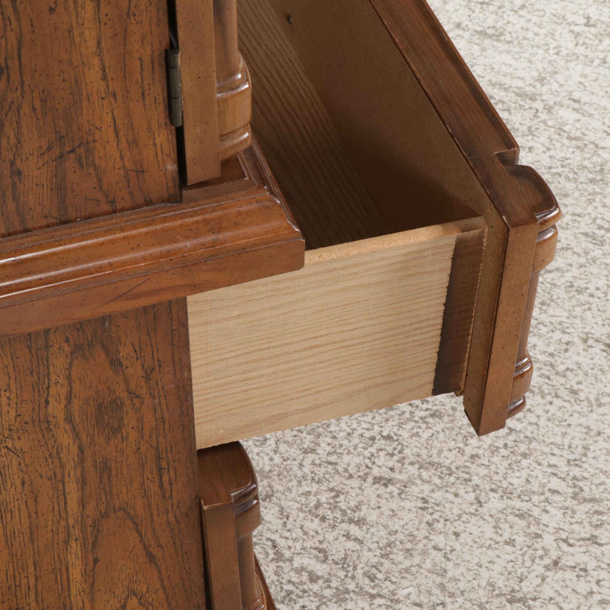 Mediterranean Style Five-Drawer Chest with Doors, 1970s