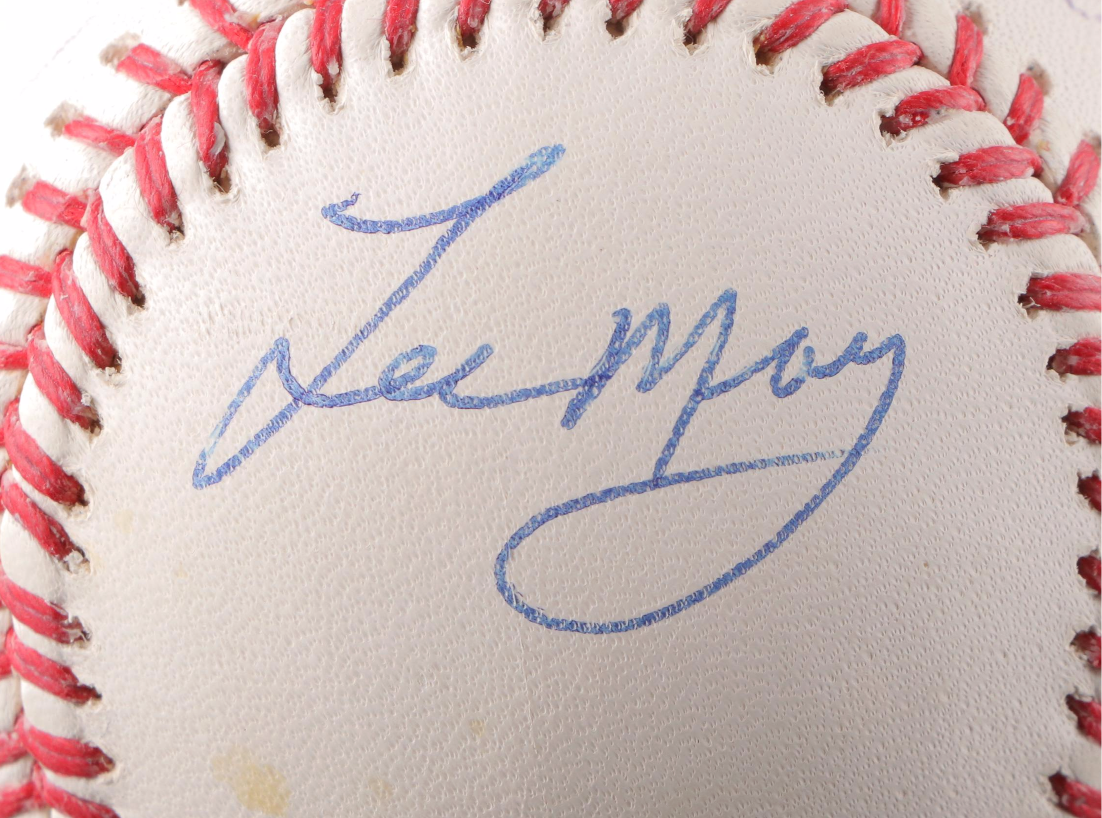 Rose Signed 3000th Hit with Brennaman, May and Phillips Signed Reds Baseballs