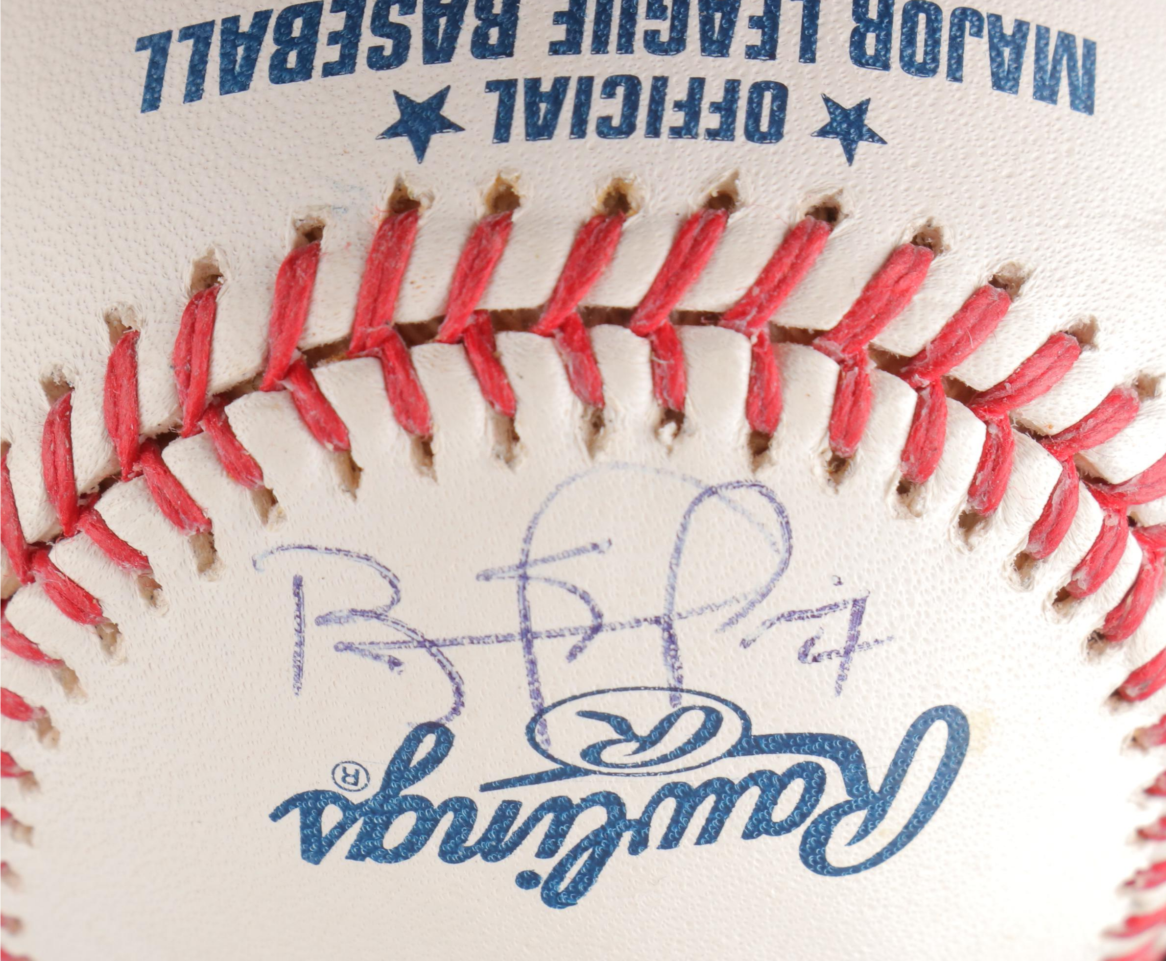 Rose Signed 3000th Hit with Brennaman, May and Phillips Signed Reds Baseballs