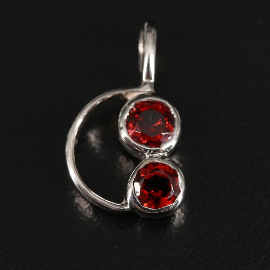 Sterling Garnet Pendant