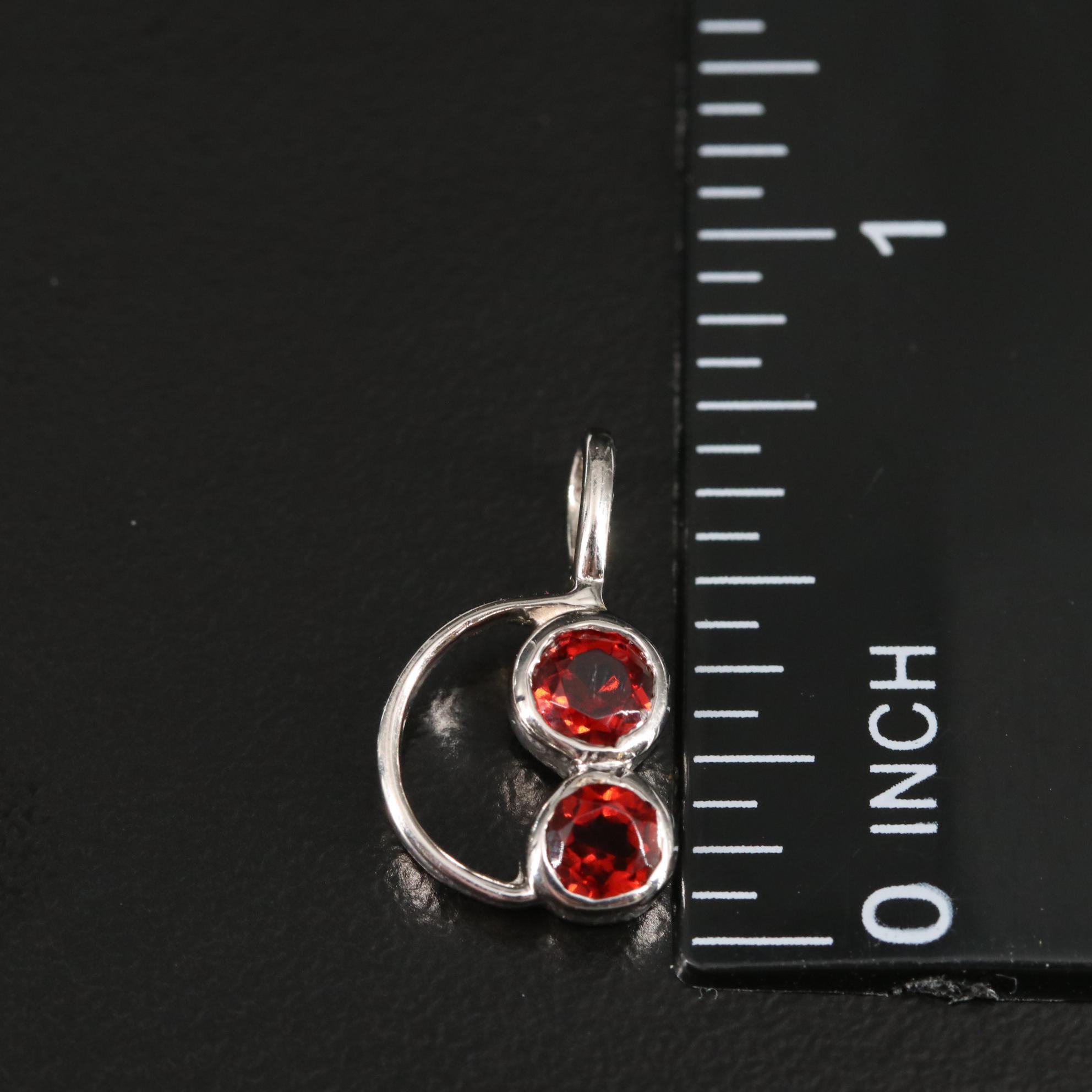 Sterling Garnet Pendant