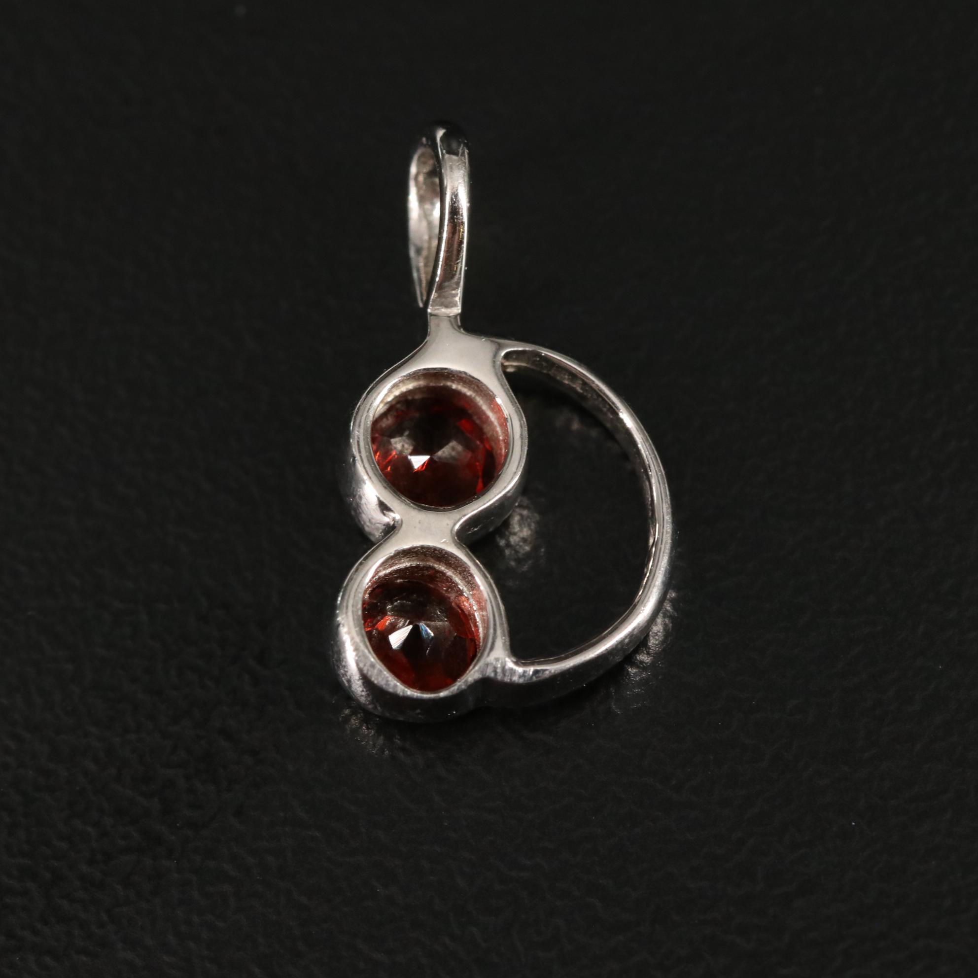 Sterling Garnet Pendant