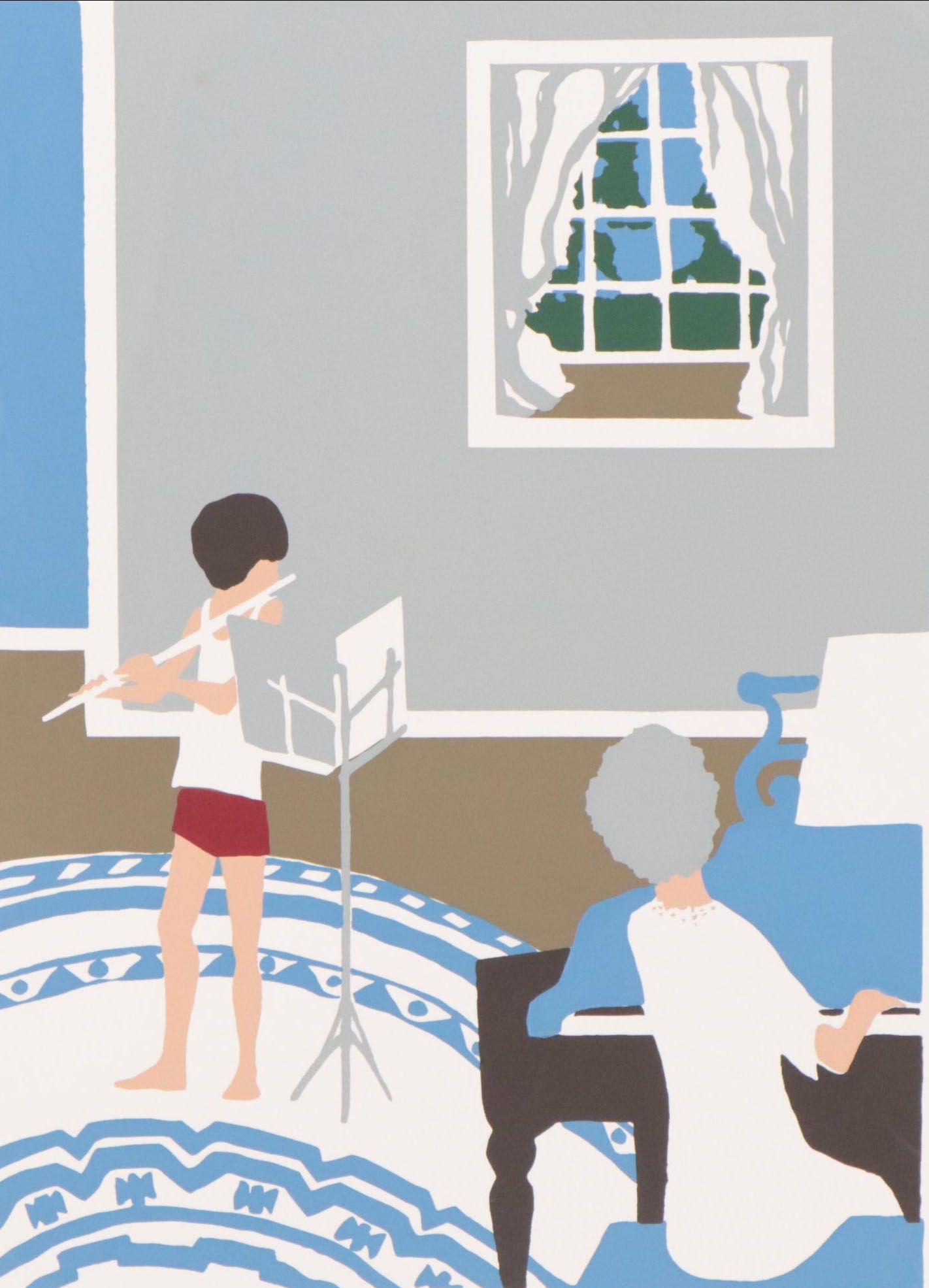 Lorna Massie Serigraph of Musicans