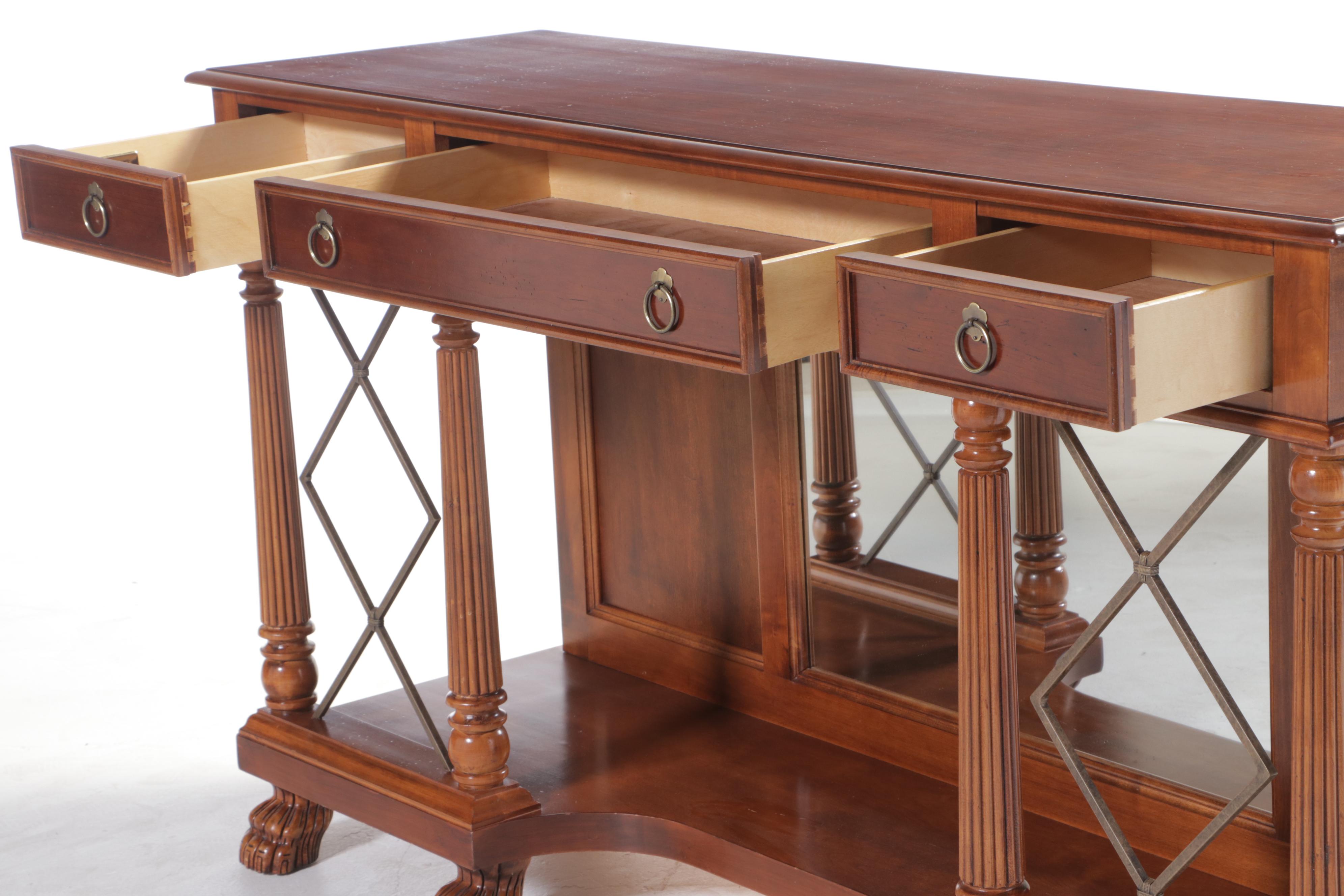 Nautica Home by Lexington Empire Style Cherrywood and Mirror-Back Sideboard