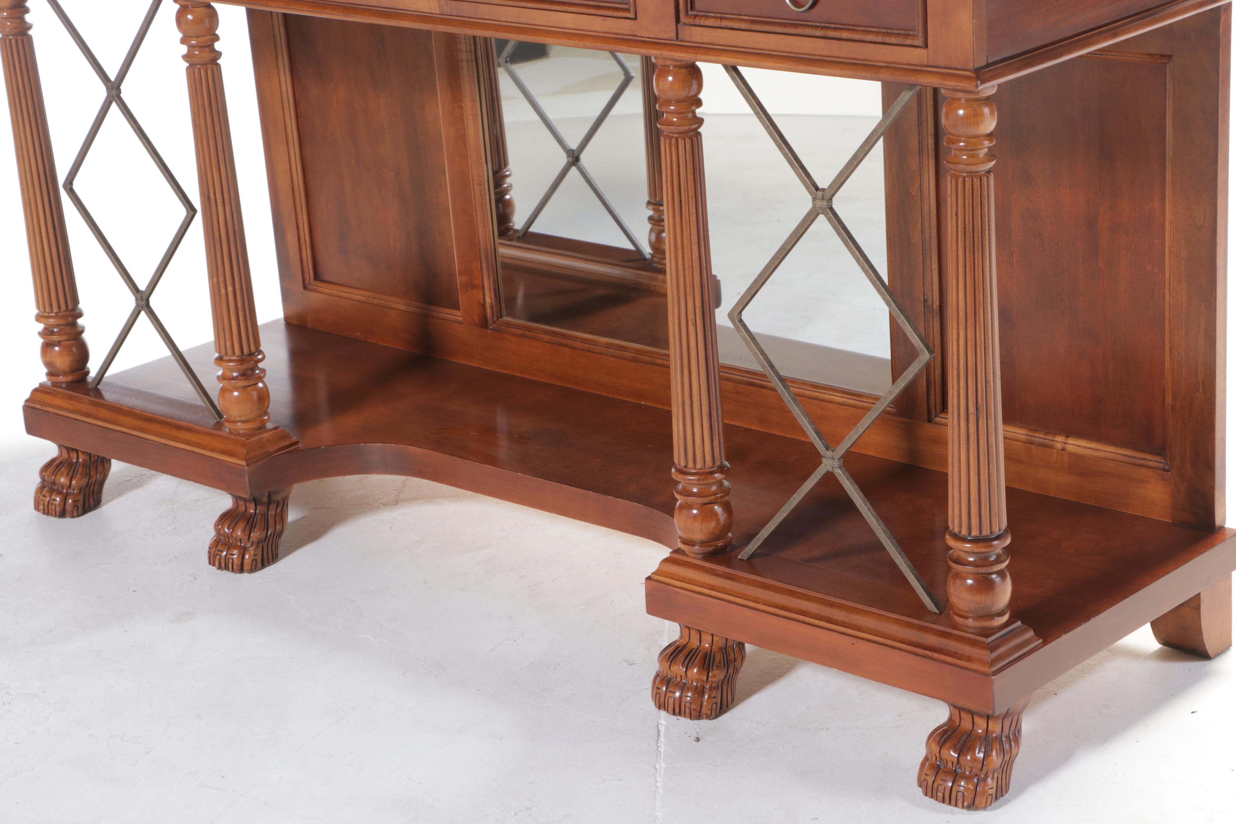 Nautica Home by Lexington Empire Style Cherrywood and Mirror-Back Sideboard