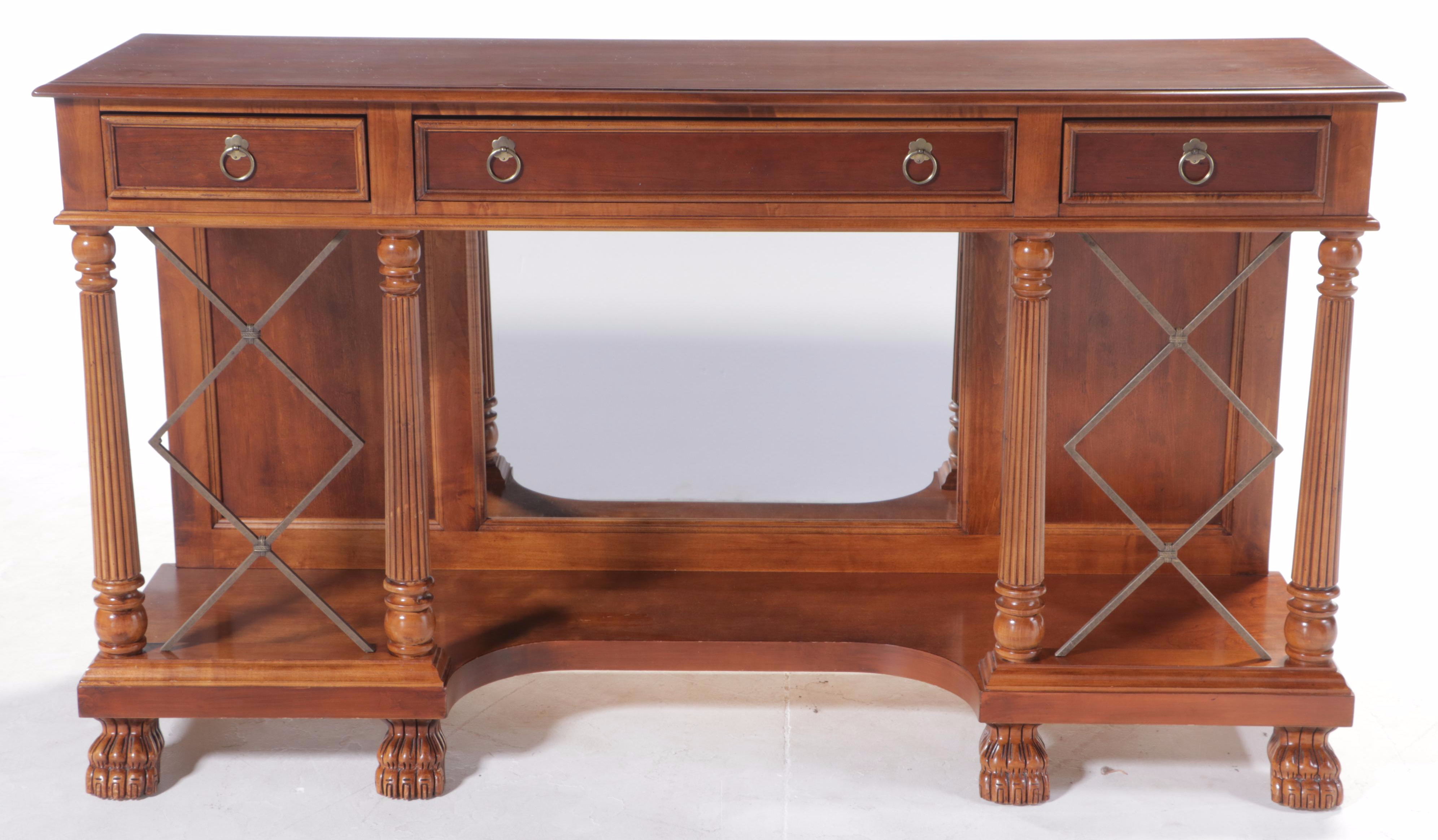 Nautica Home by Lexington Empire Style Cherrywood and Mirror-Back Sideboard