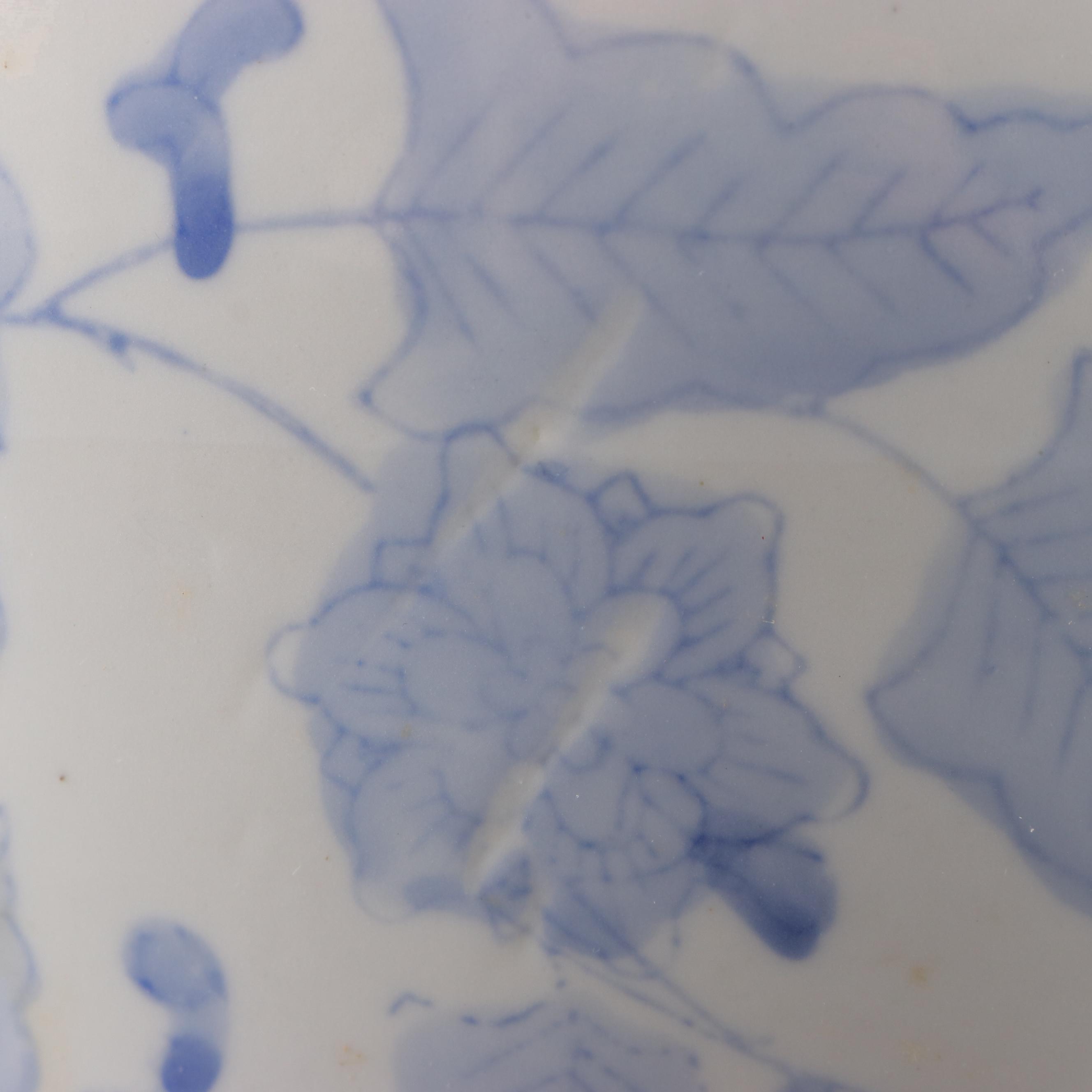 Chinese Style Blue and White Porcelain Jardinière