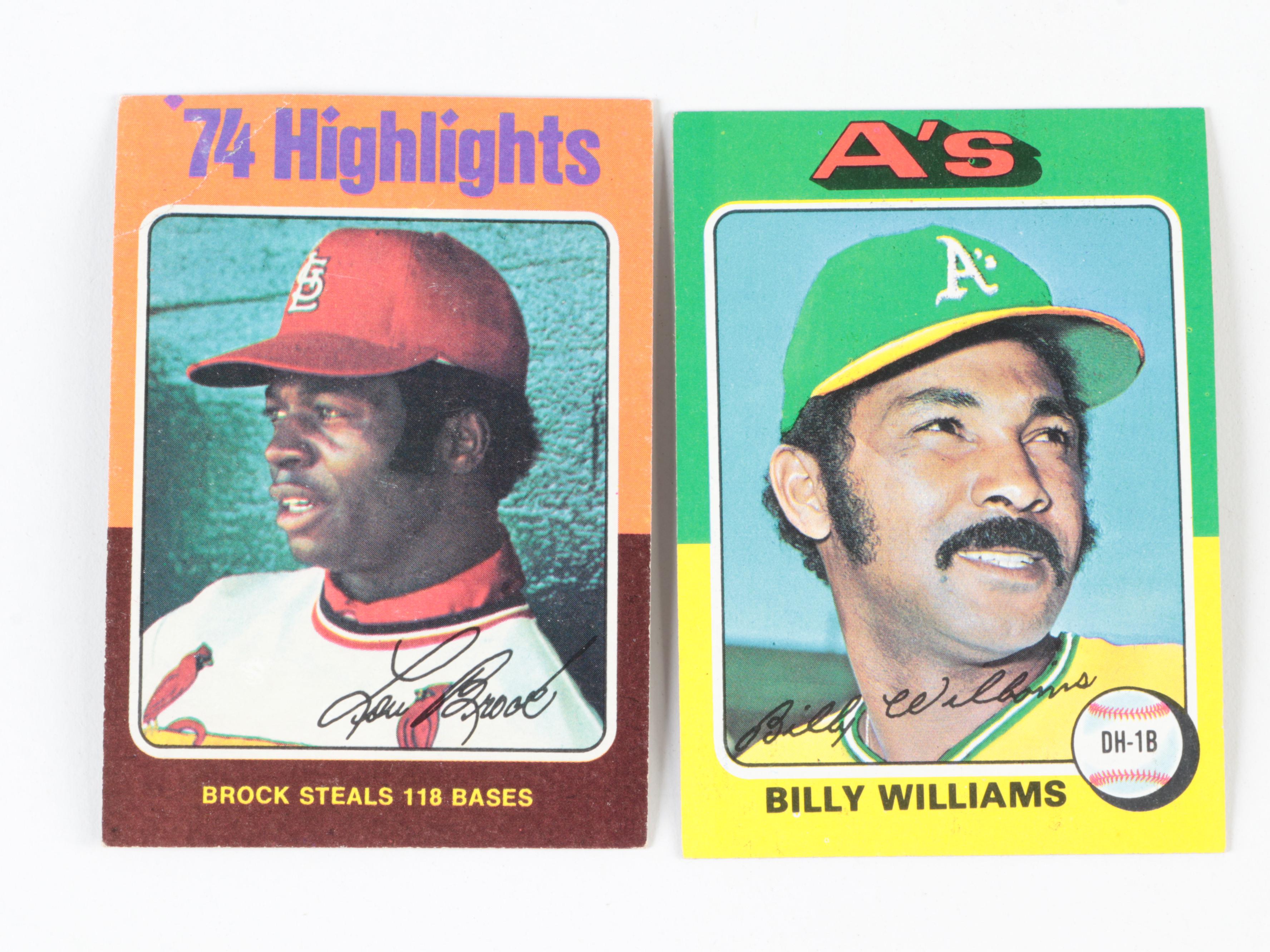 Topps, Other Baseball Cards with Rose, Brock, Kaline and More, 1960s–1970s